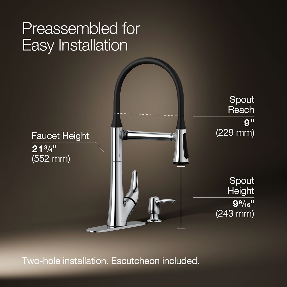 34570-arise-pull-down-kitchen-sink-faucet-with-two-function-sprayhead-5.jpg Arise® Pull-down kitchen sink faucet with two-function sprayhead