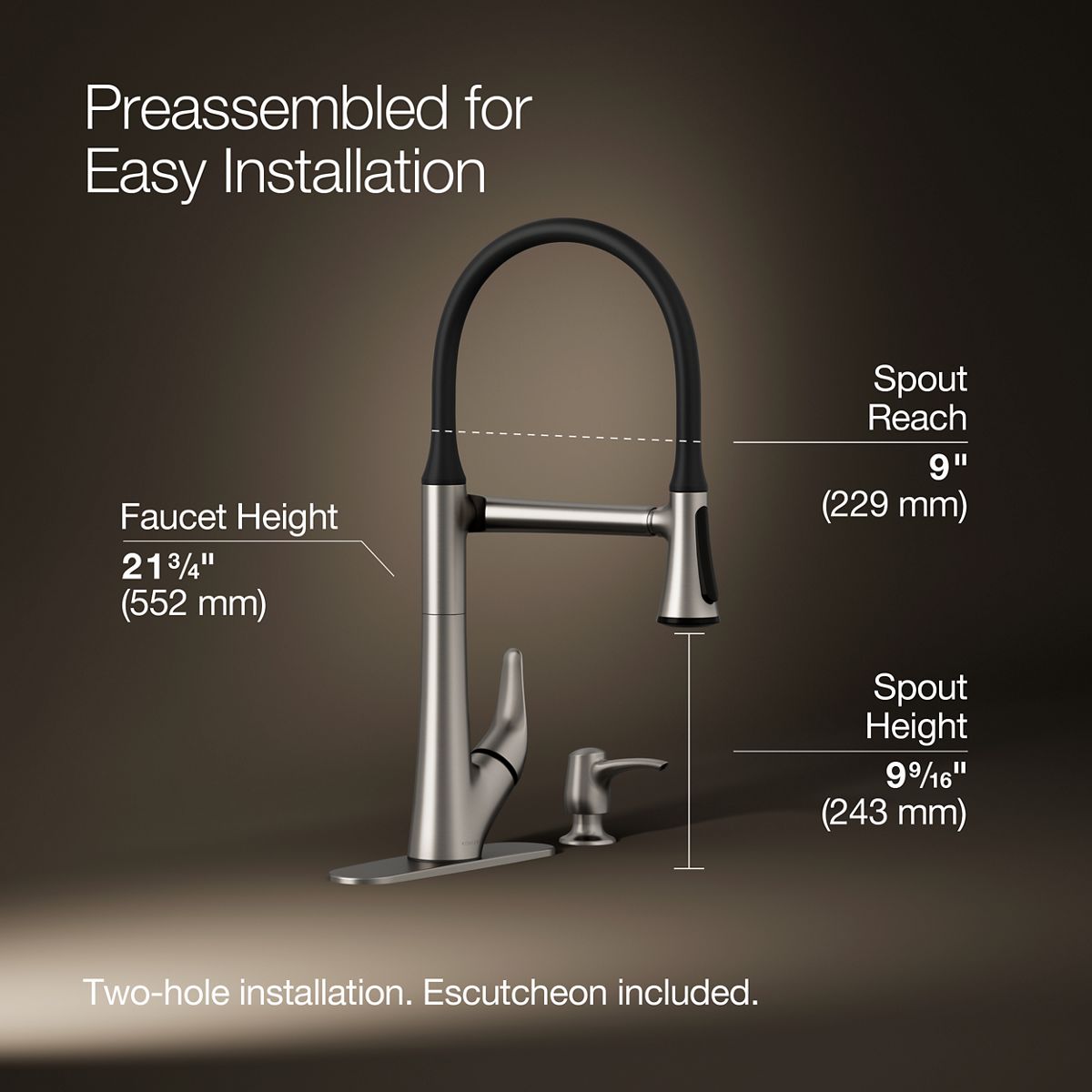 34570-arise-pull-down-kitchen-sink-faucet-with-two-function-sprayhead-6.jpg Arise® Pull-down kitchen sink faucet with two-function sprayhead