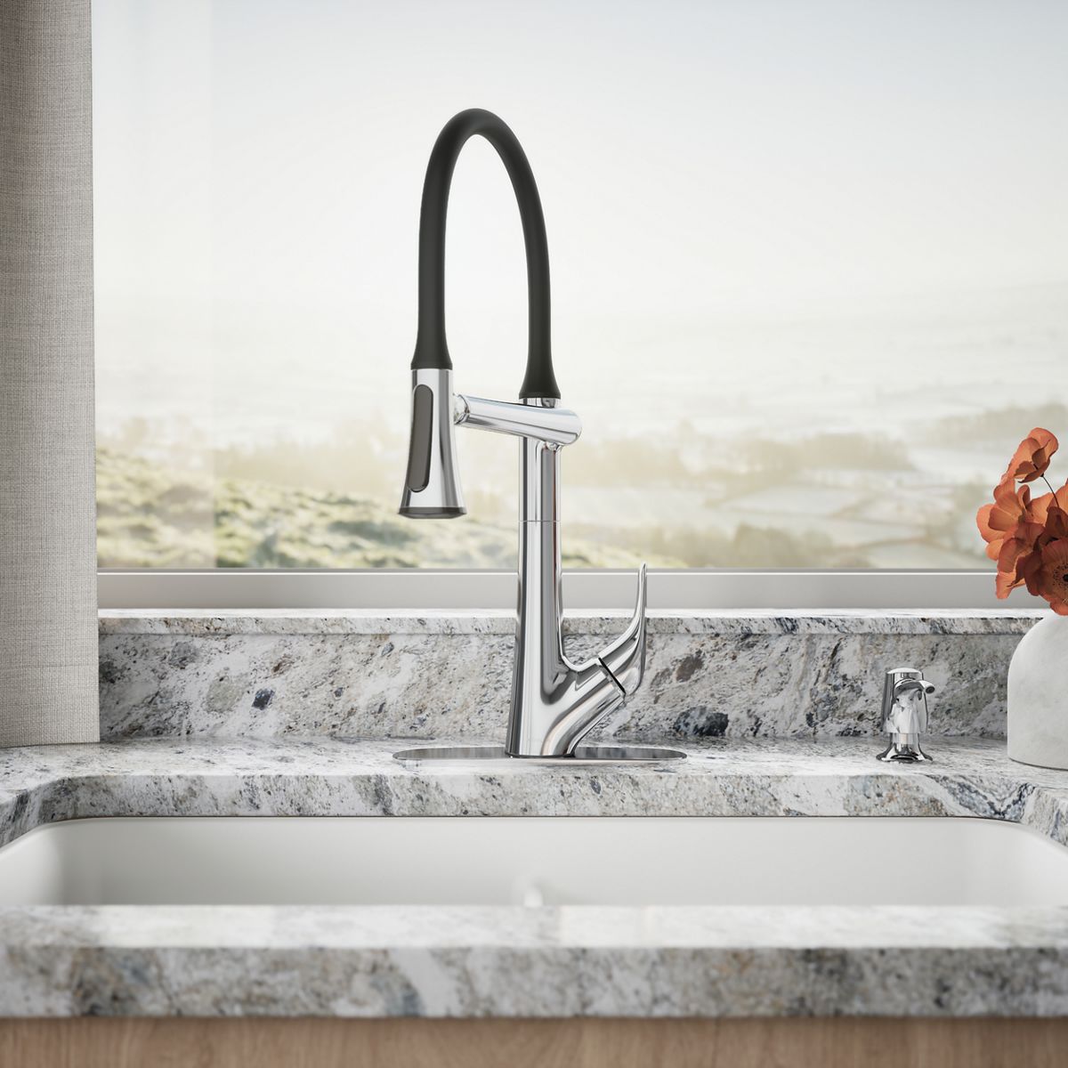 34570-arise-pull-down-kitchen-sink-faucet-with-two-function-sprayhead-9.jpg Arise® Pull-down kitchen sink faucet with two-function sprayhead