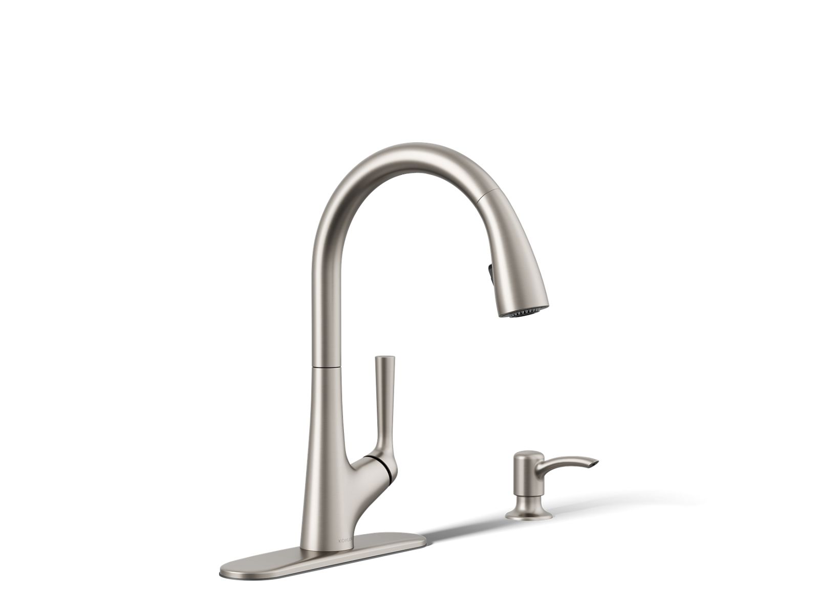 Malleco® Touchless pull-down kitchen sink faucet with soap/lotion dispenser