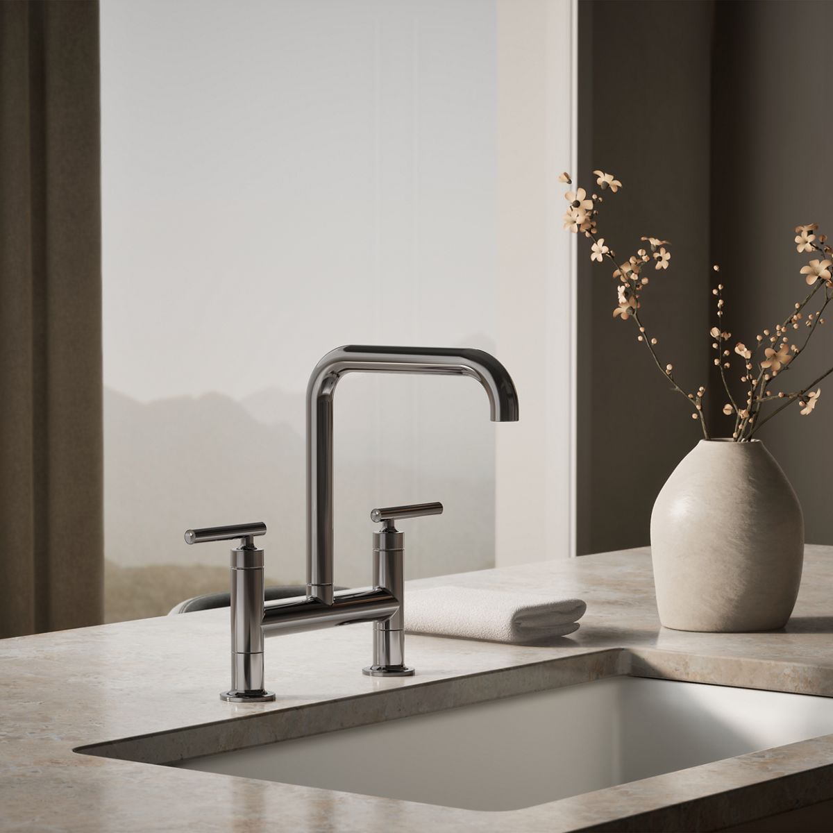 34609-purist-two-hole-bridge-kitchen-sink-faucet-15.jpg Purist® Two-hole bridge kitchen sink faucet