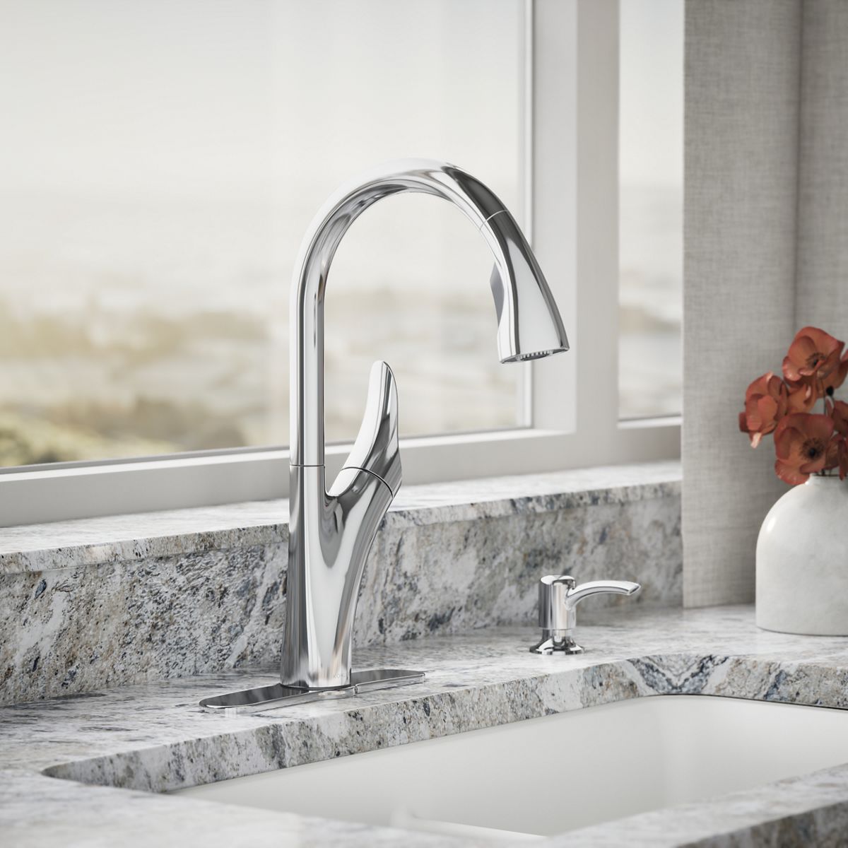 34632-touchless-pull-down-kitchen-faucet-with-soap-lotion-dispenser-4.jpg Touchless pull-down kitchen faucet with soap/lotion dispenser