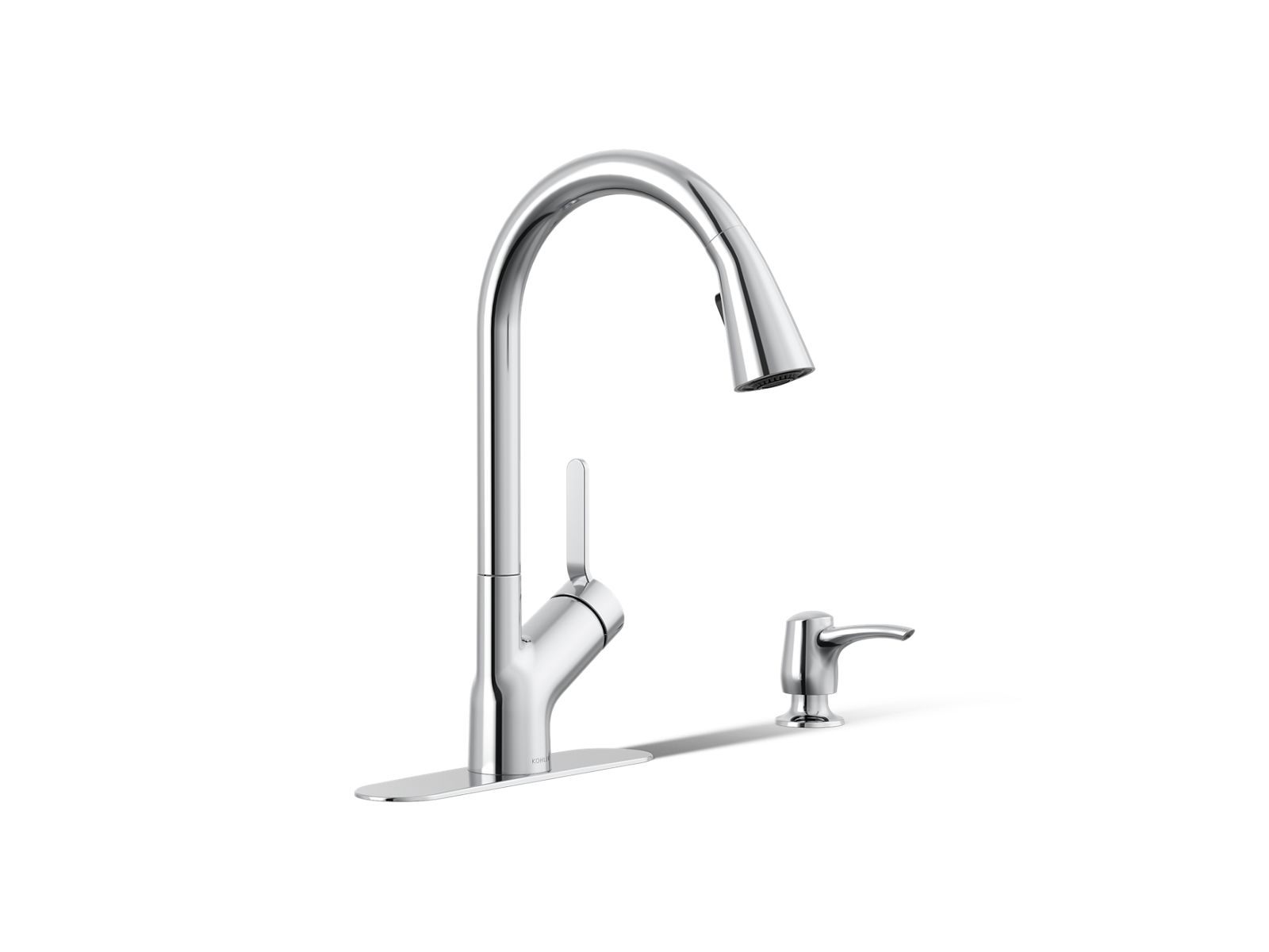 34708-setra-pull-down-kitchen-faucet-with-soap-lotion-dispenser-1.jpg Setra® Pull-down kitchen faucet with soap/lotion dispenser