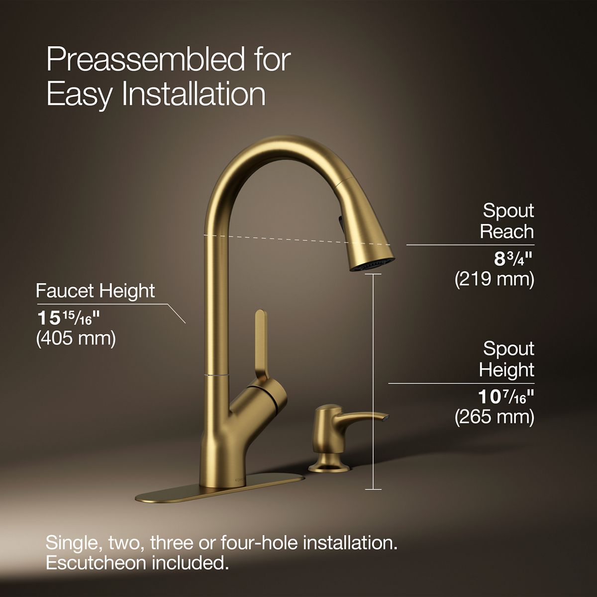 34708-setra-pull-down-kitchen-faucet-with-soap-lotion-dispenser-10.jpg Setra® Pull-down kitchen faucet with soap/lotion dispenser
