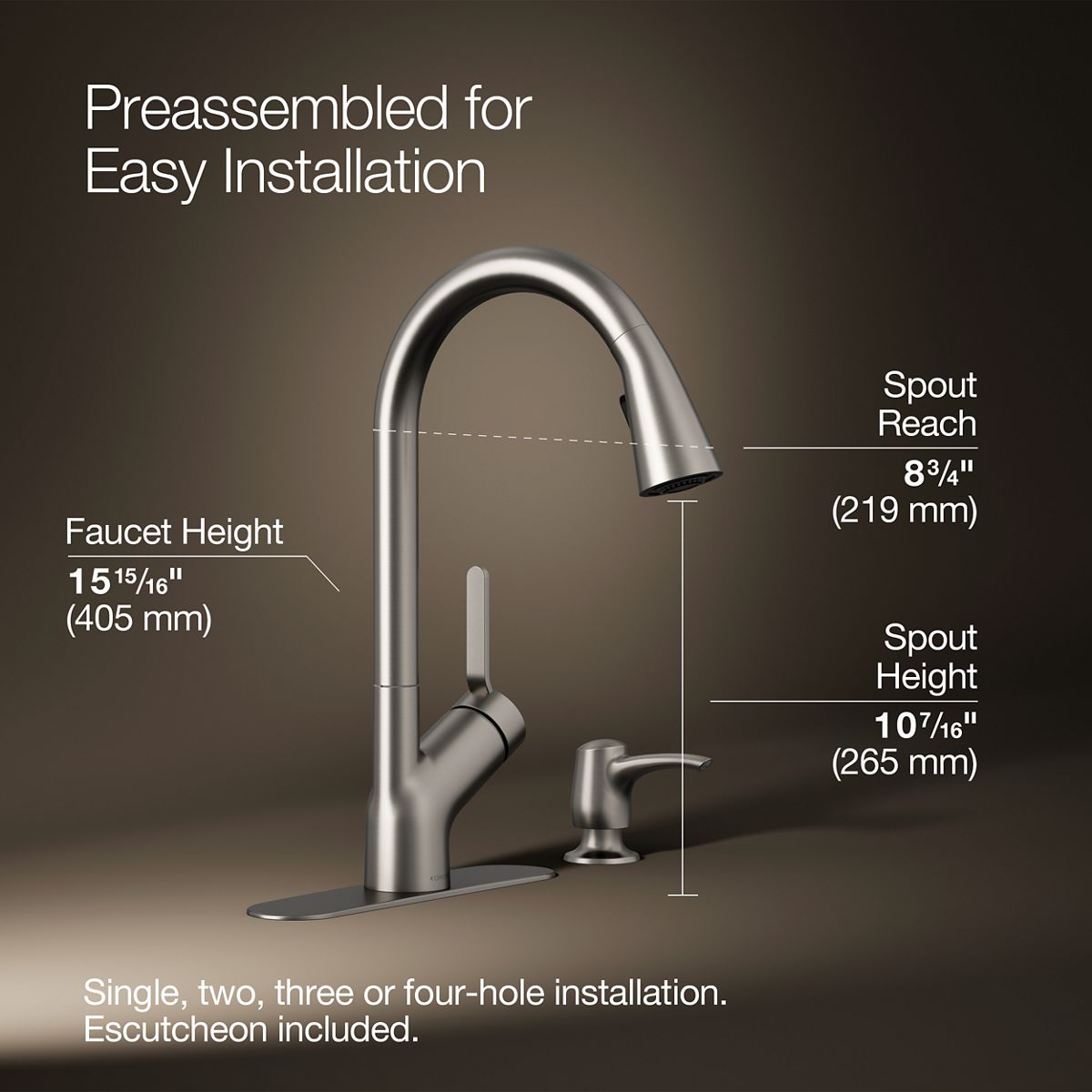 34708-setra-pull-down-kitchen-faucet-with-soap-lotion-dispenser-12.jpg Setra® Pull-down kitchen faucet with soap/lotion dispenser