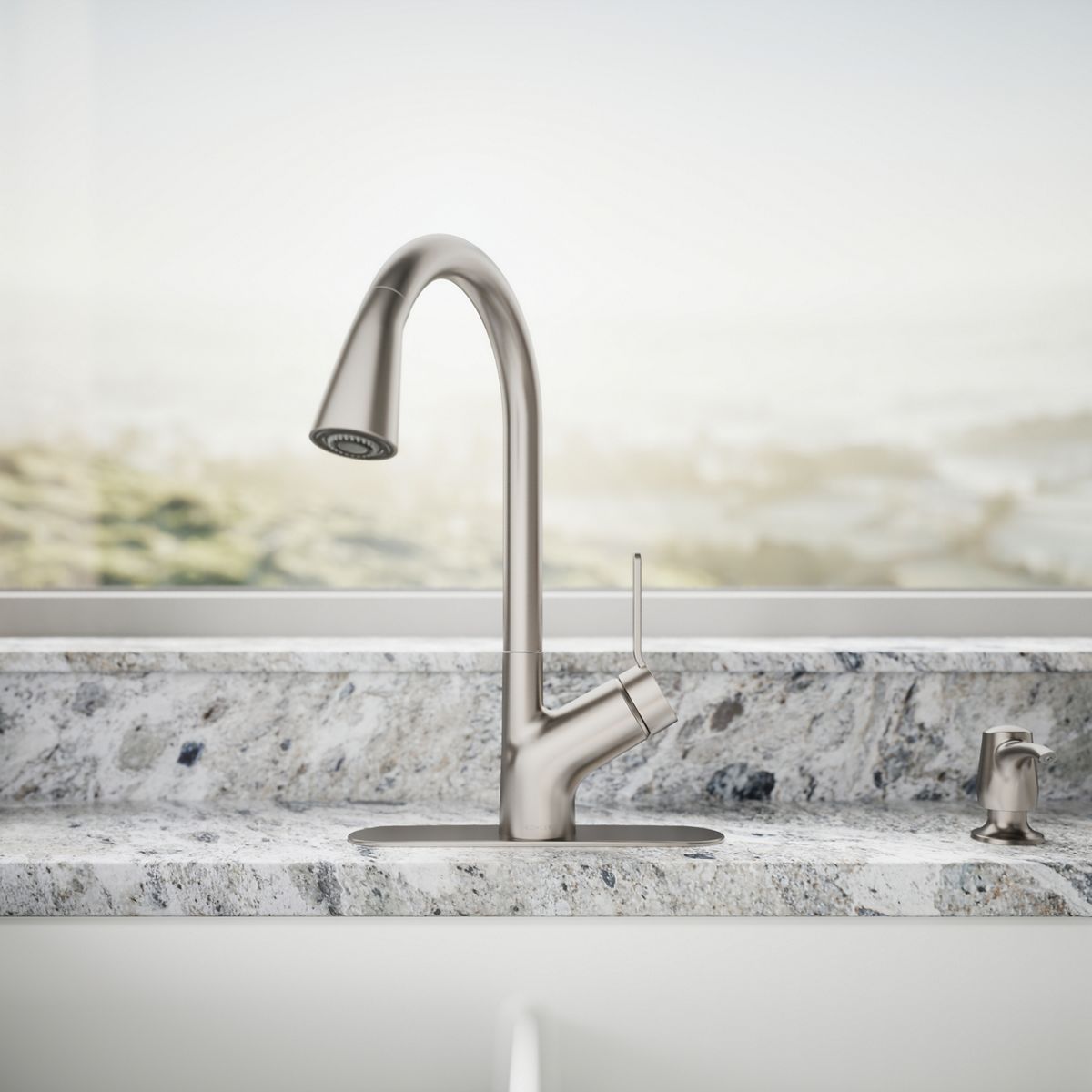 34708-setra-pull-down-kitchen-faucet-with-soap-lotion-dispenser-20.jpg Setra® Pull-down kitchen faucet with soap/lotion dispenser