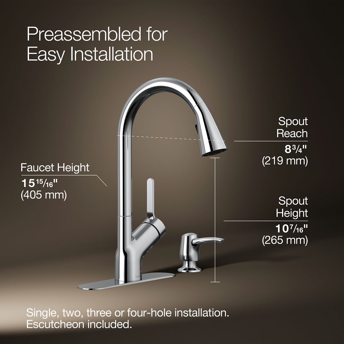 34708-setra-pull-down-kitchen-faucet-with-soap-lotion-dispenser-9.jpg Setra® Pull-down kitchen faucet with soap/lotion dispenser
