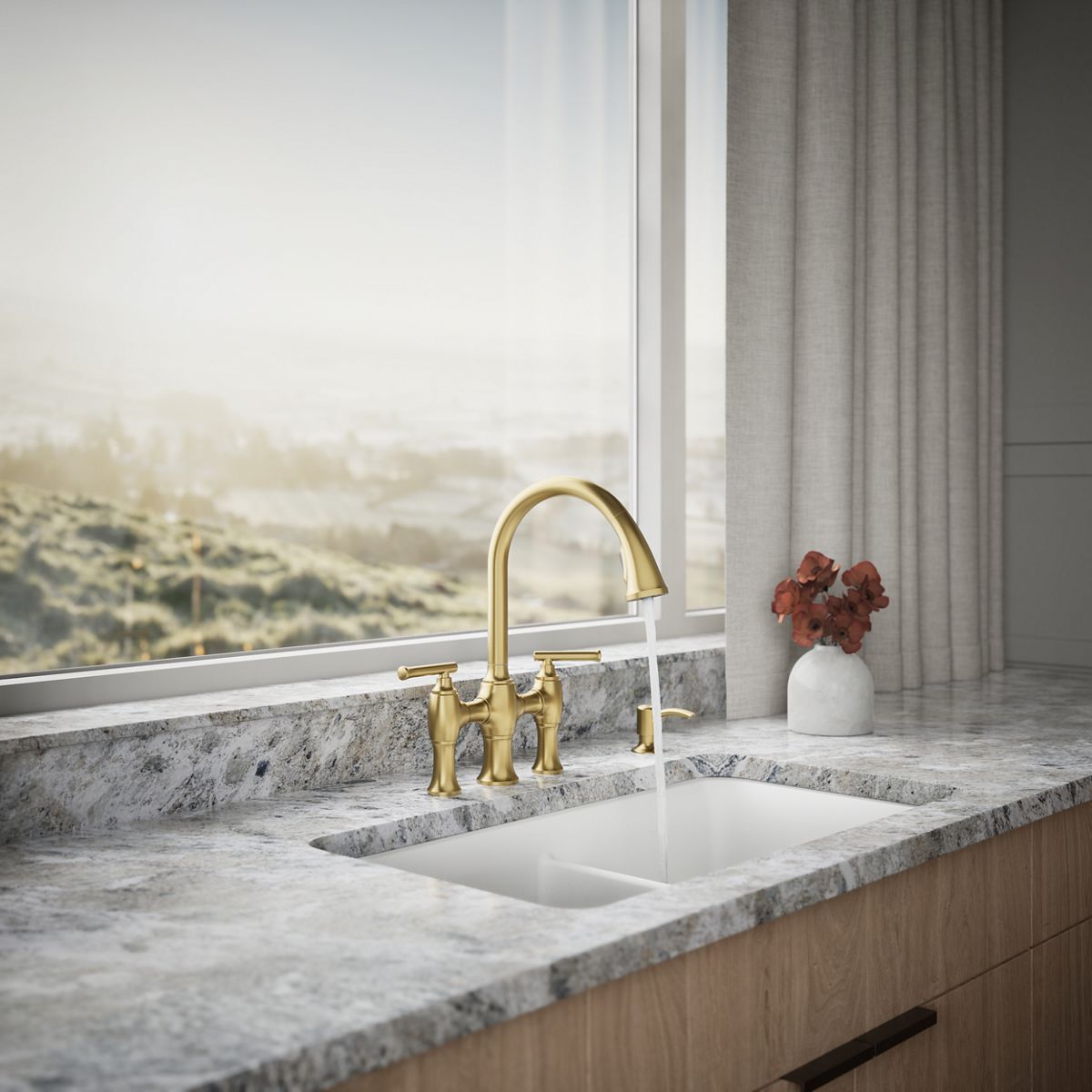 34739-oresund-single-hole-bridge-kitchen-sink-faucet-with-two-function-sprayhead-15.jpg Oresund® Single-hole bridge kitchen sink faucet with two-function sprayhead