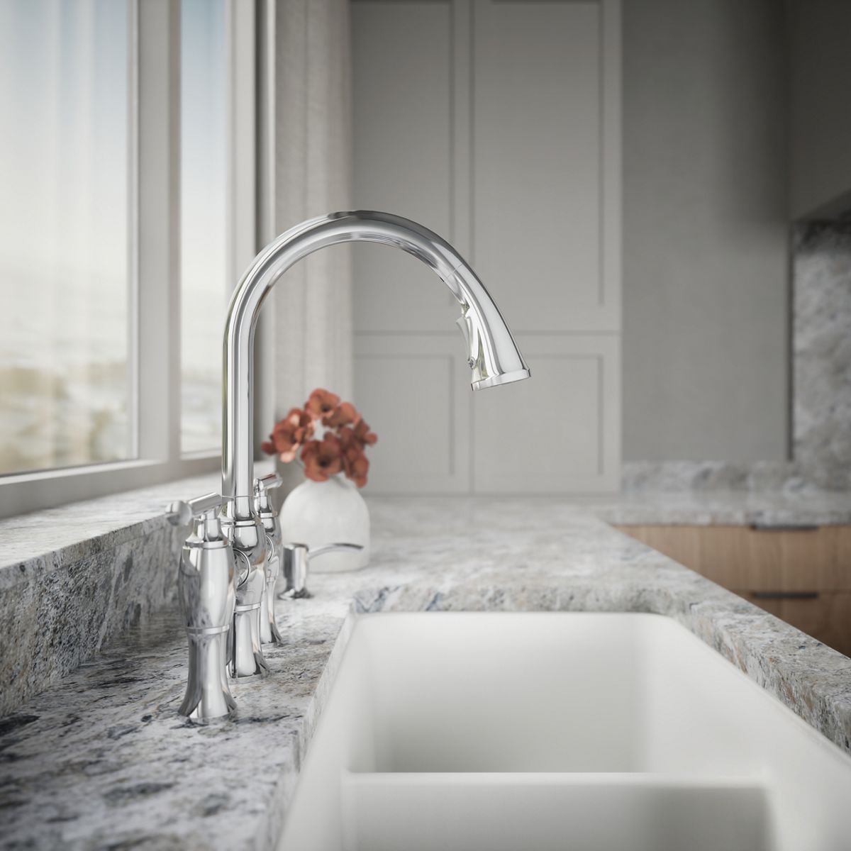 34739-oresund-single-hole-bridge-kitchen-sink-faucet-with-two-function-sprayhead-26.jpg Oresund® Single-hole bridge kitchen sink faucet with two-function sprayhead