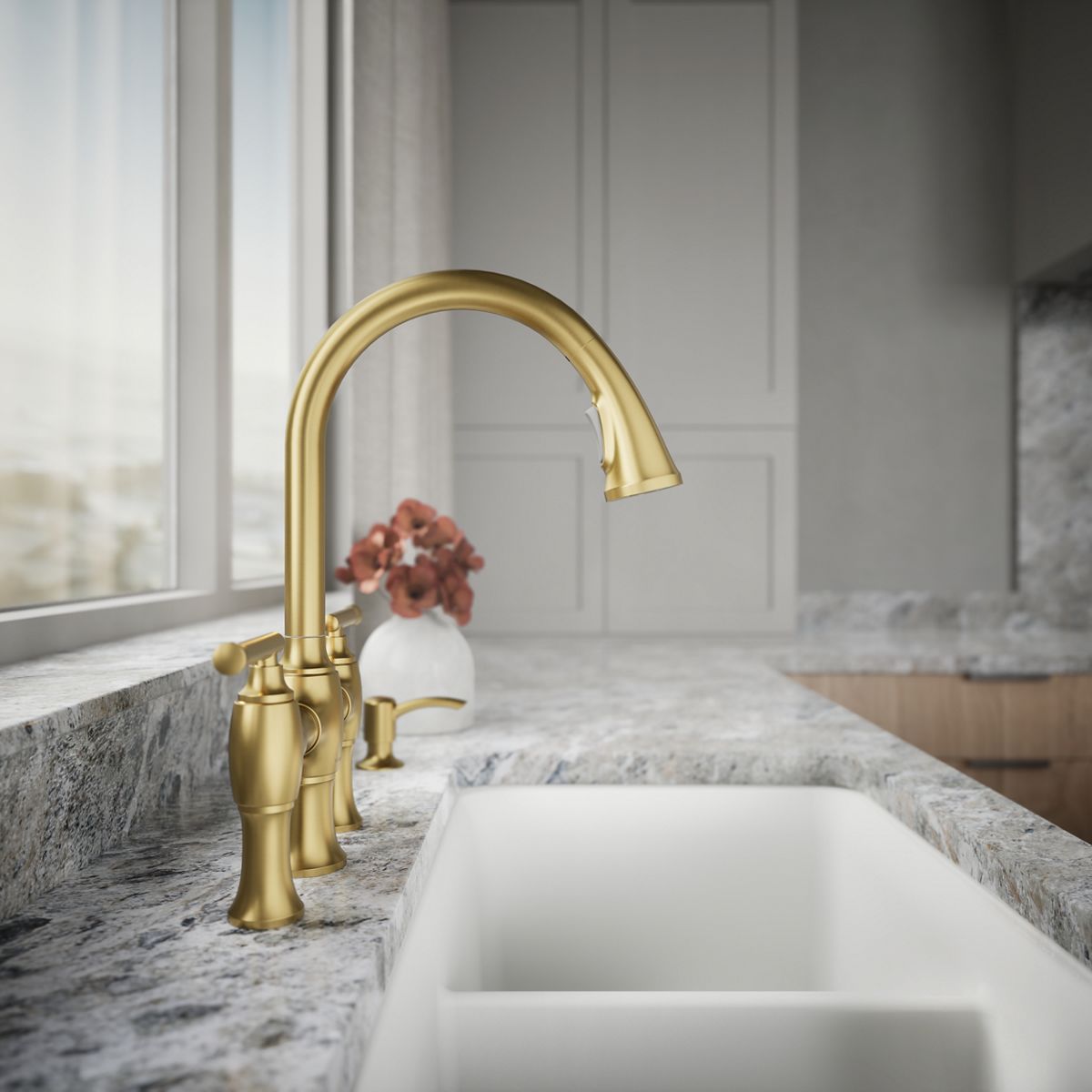 34739-oresund-single-hole-bridge-kitchen-sink-faucet-with-two-function-sprayhead-27.jpg Oresund® Single-hole bridge kitchen sink faucet with two-function sprayhead