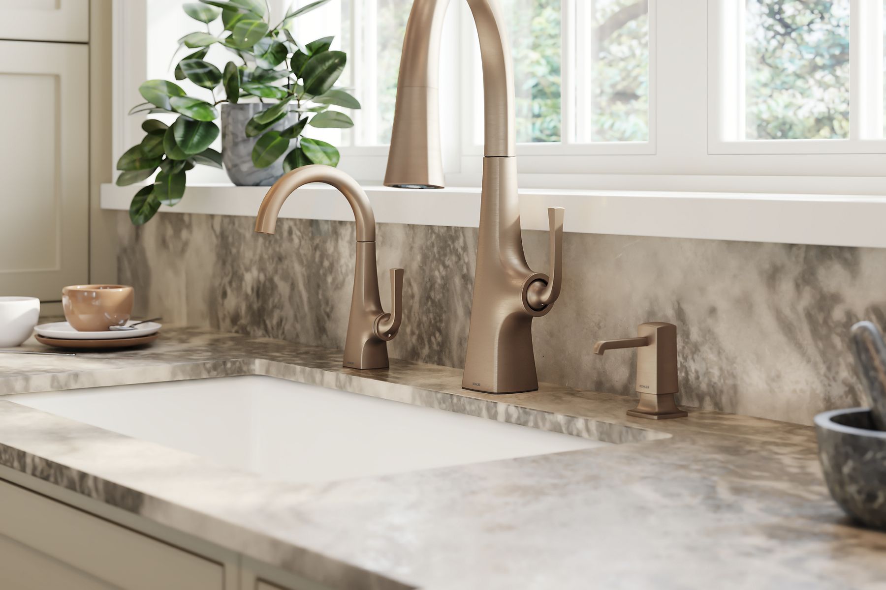 34746-graze-touchless-pull-down-kitchen-sink-faucet-with-three-function-sprayhead-16.jpg Graze® Touchless pull-down kitchen sink faucet with three-function sprayhead