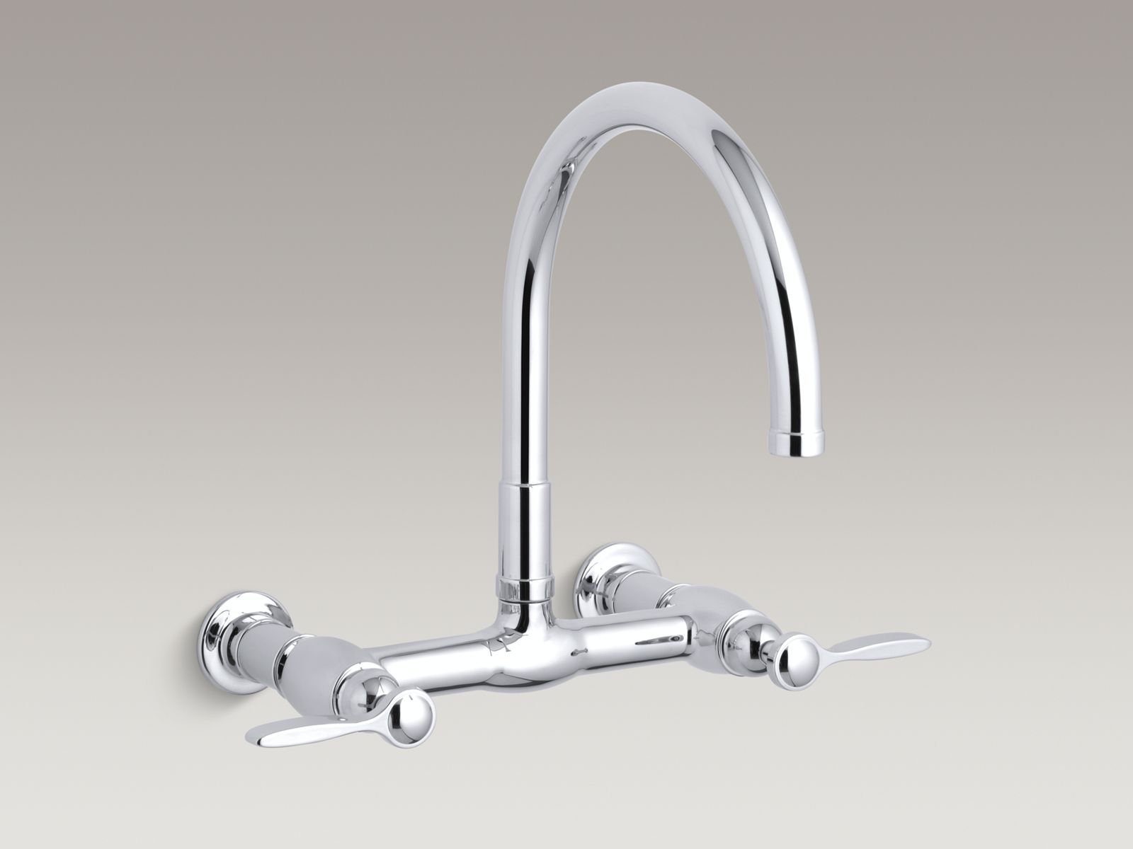 34760-parq-r-two-hole-wall-mount-bridge-kitchen-sink-faucet-with-12-9-16-gooseneck-spout-and-lever-handles-1.jpg Parq(R) two-hole wall-mount bridge kitchen sink faucet with 12-9/16" gooseneck spout and lever handles