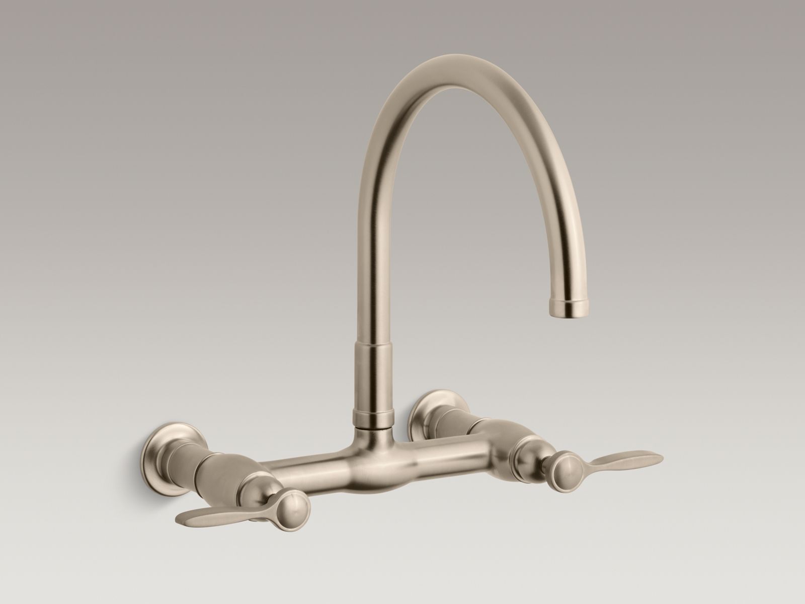 34760-parq-r-two-hole-wall-mount-bridge-kitchen-sink-faucet-with-12-9-16-gooseneck-spout-and-lever-handles-3.jpg Parq(R) two-hole wall-mount bridge kitchen sink faucet with 12-9/16" gooseneck spout and lever handles