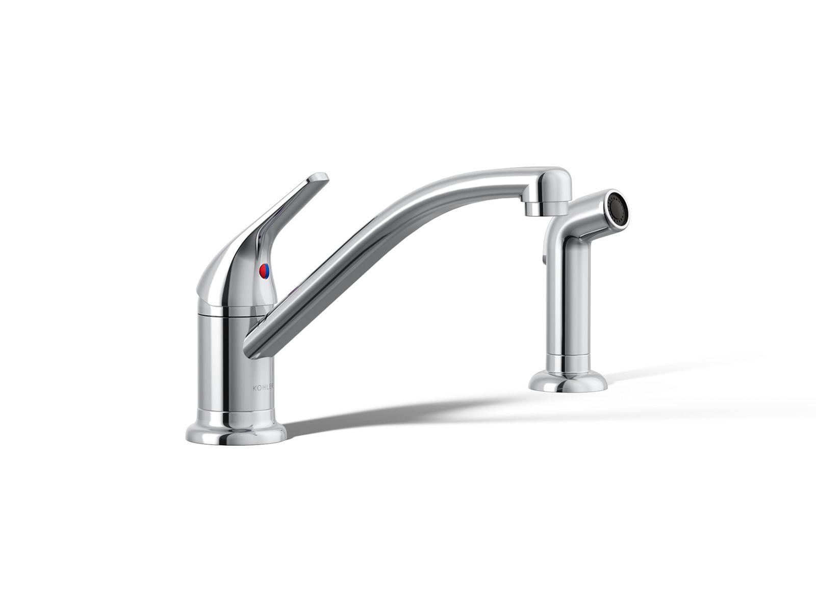 Jolt® Single-handle kitchen sink faucet with side sprayer