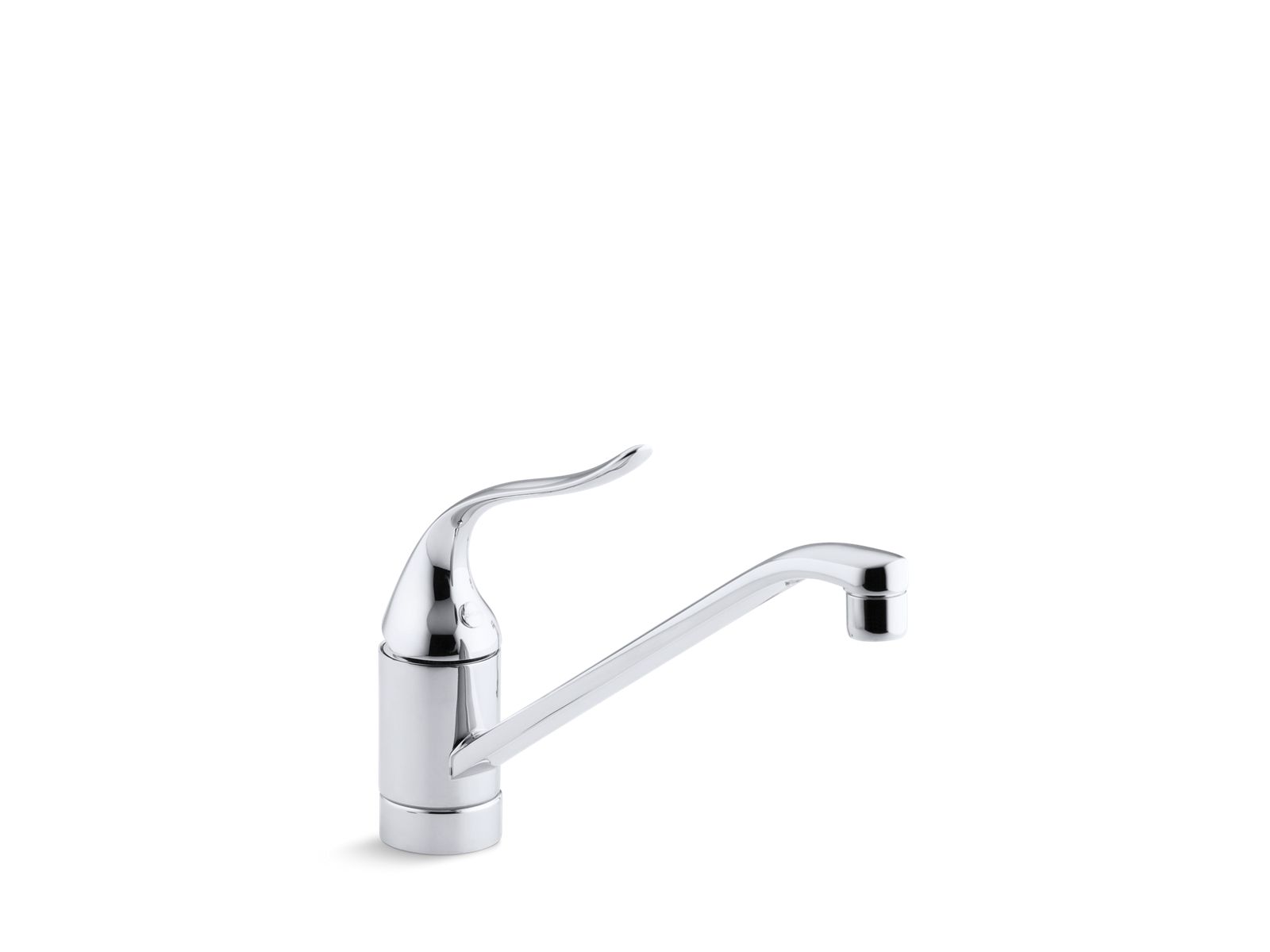 Coralais® Single-hole kitchen sink faucet with 10" spout, ground joints and lever handle