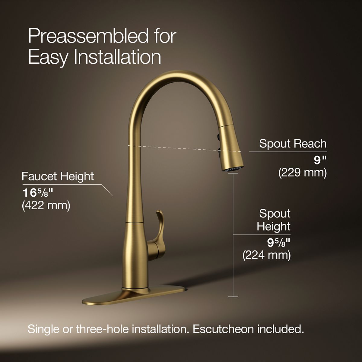 34818-simplice-pull-down-kitchen-sink-faucet-with-three-function-sprayhead-12.jpg Simplice® Pull-down kitchen sink faucet with three-function sprayhead