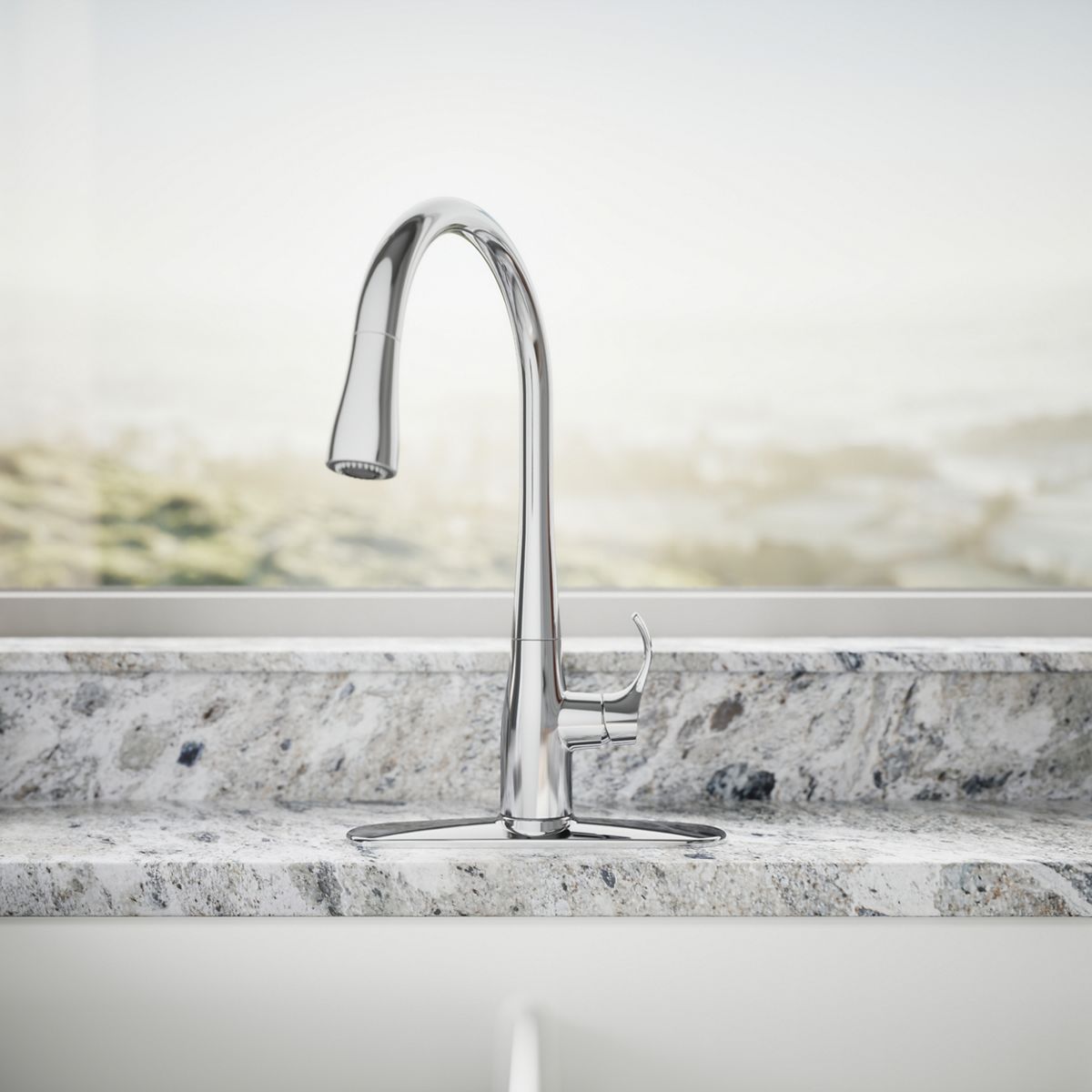 34818-simplice-pull-down-kitchen-sink-faucet-with-three-function-sprayhead-17.jpg Simplice® Pull-down kitchen sink faucet with three-function sprayhead