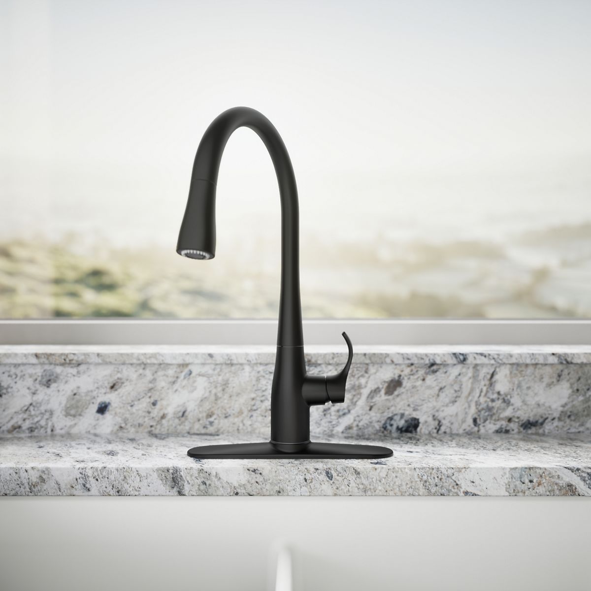 34818-simplice-pull-down-kitchen-sink-faucet-with-three-function-sprayhead-18.jpg Simplice® Pull-down kitchen sink faucet with three-function sprayhead
