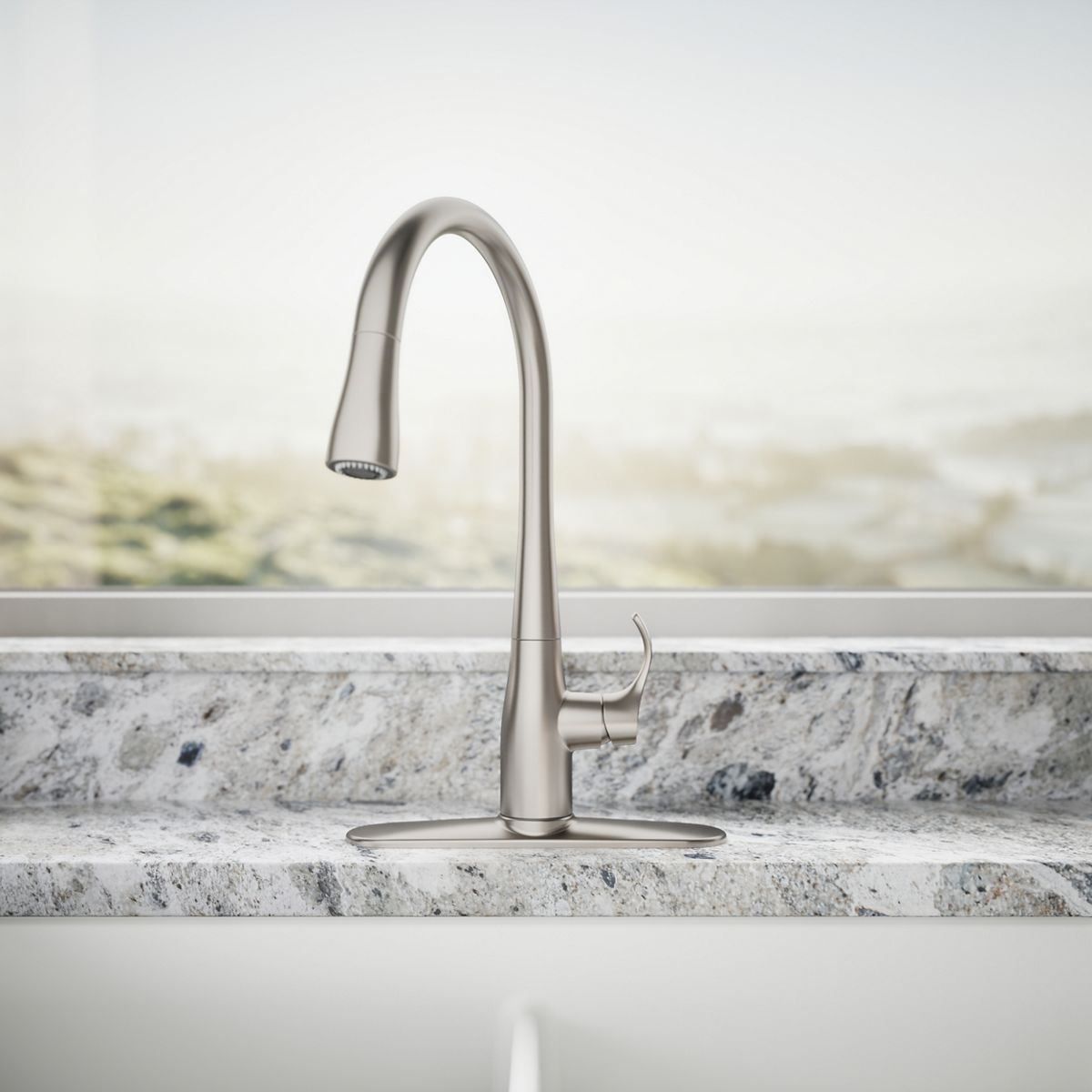 34818-simplice-pull-down-kitchen-sink-faucet-with-three-function-sprayhead-19.jpg Simplice® Pull-down kitchen sink faucet with three-function sprayhead
