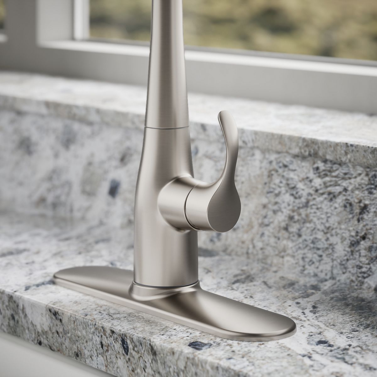 34818-simplice-pull-down-kitchen-sink-faucet-with-three-function-sprayhead-23.jpg Simplice® Pull-down kitchen sink faucet with three-function sprayhead