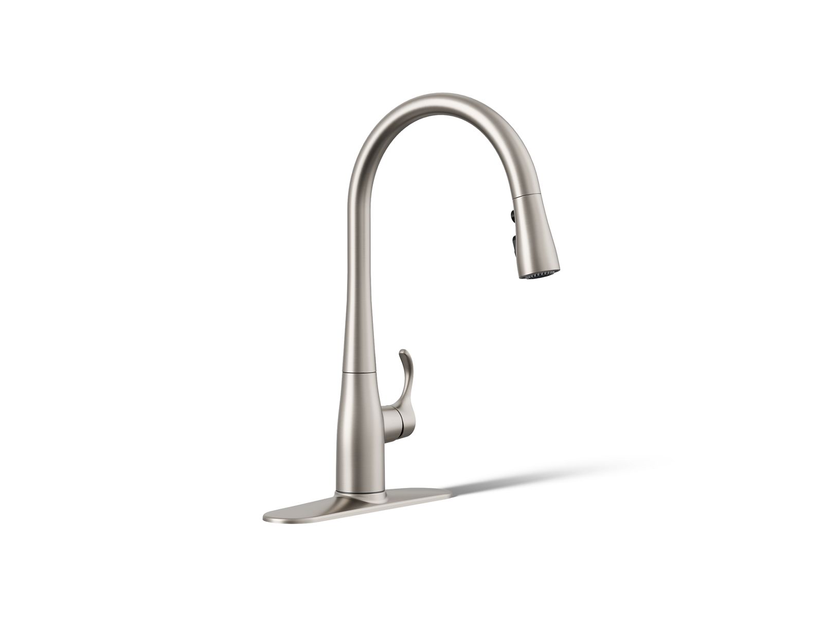 34818-simplice-pull-down-kitchen-sink-faucet-with-three-function-sprayhead-3.jpg Simplice® Pull-down kitchen sink faucet with three-function sprayhead