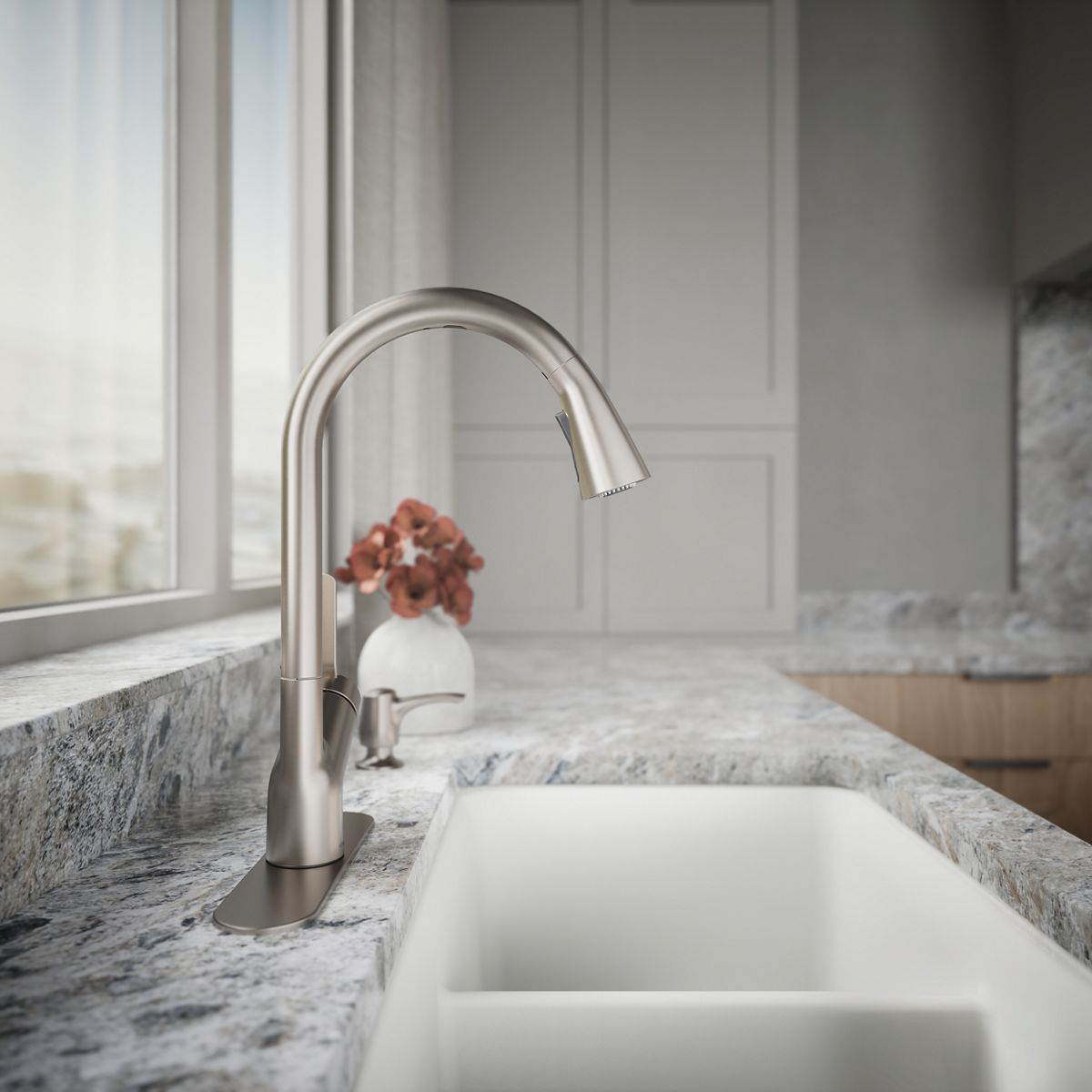34842-setra-touchless-pull-down-kitchen-faucet-with-soap-lotion-dispenser-27.jpg Setra® Touchless pull-down kitchen faucet with soap/lotion dispenser