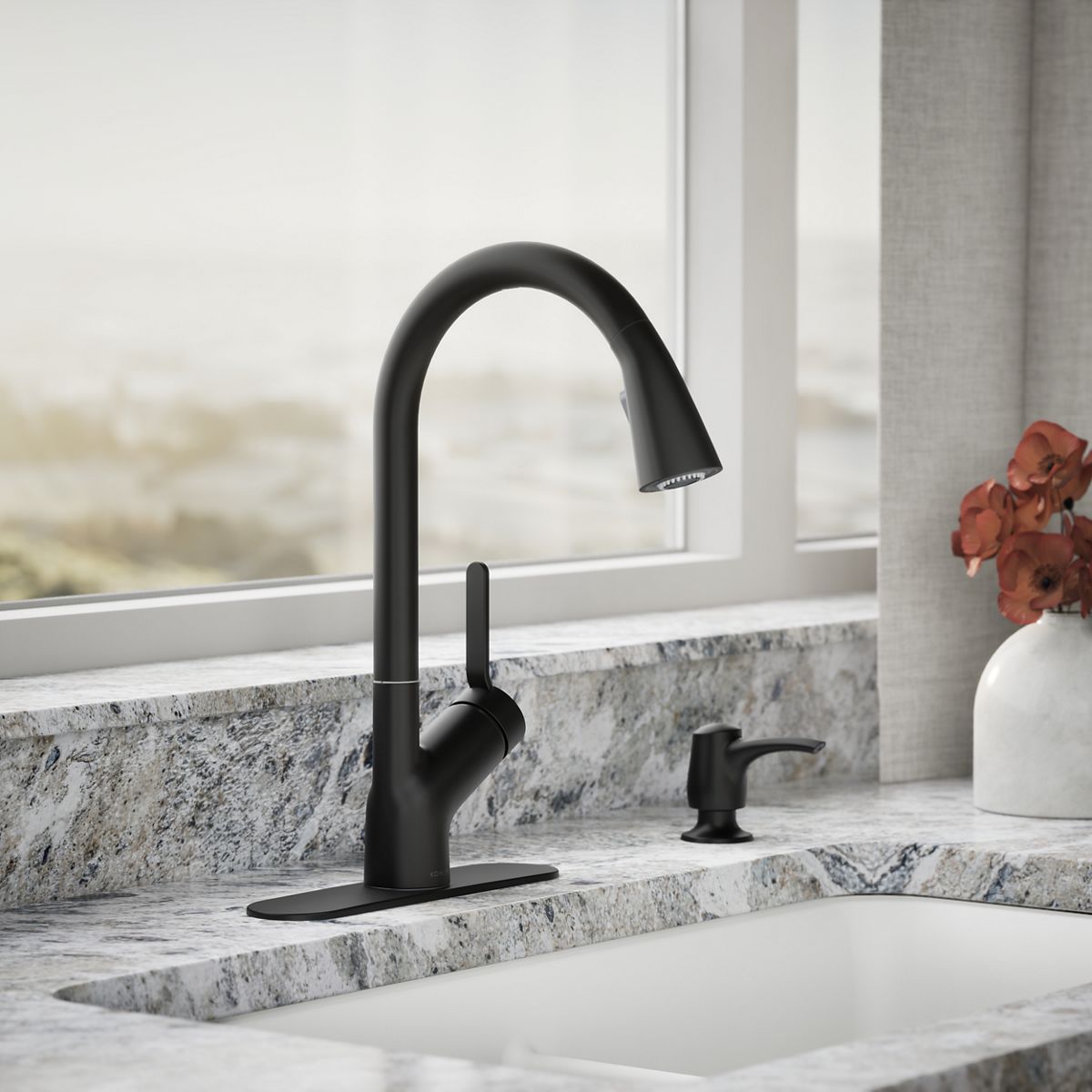 34842-setra-touchless-pull-down-kitchen-faucet-with-soap-lotion-dispenser-6.jpg Setra® Touchless pull-down kitchen faucet with soap/lotion dispenser