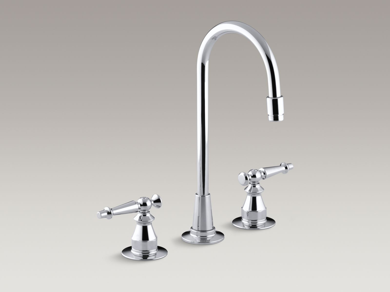 Antique Three-hole bar sink faucet with lever handles
