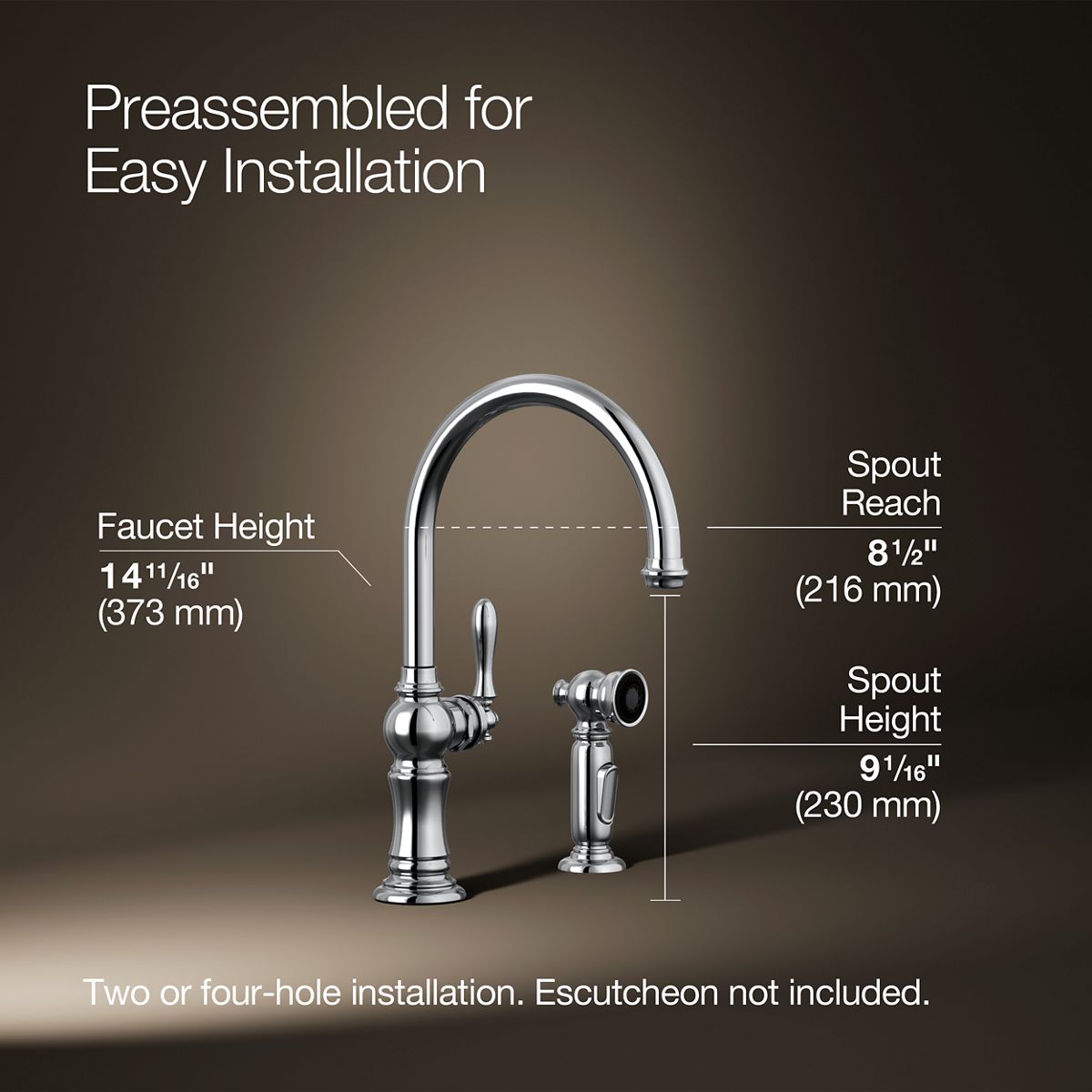 34858-artifacts-single-handle-kitchen-sink-faucet-with-two-function-sprayhead-18.jpg Artifacts® Single-handle kitchen sink faucet with two-function sprayhead