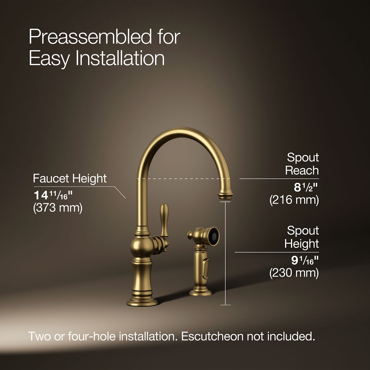 34858-artifacts-single-handle-kitchen-sink-faucet-with-two-function-sprayhead-19.jpg Artifacts® Single-handle kitchen sink faucet with two-function sprayhead