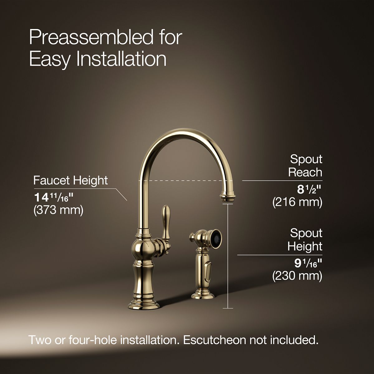 34858-artifacts-single-handle-kitchen-sink-faucet-with-two-function-sprayhead-24.jpg Artifacts® Single-handle kitchen sink faucet with two-function sprayhead