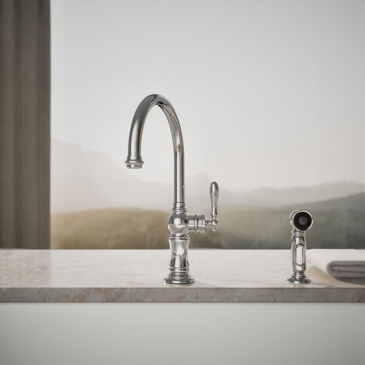 34858-artifacts-single-handle-kitchen-sink-faucet-with-two-function-sprayhead-34.jpg Artifacts® Single-handle kitchen sink faucet with two-function sprayhead