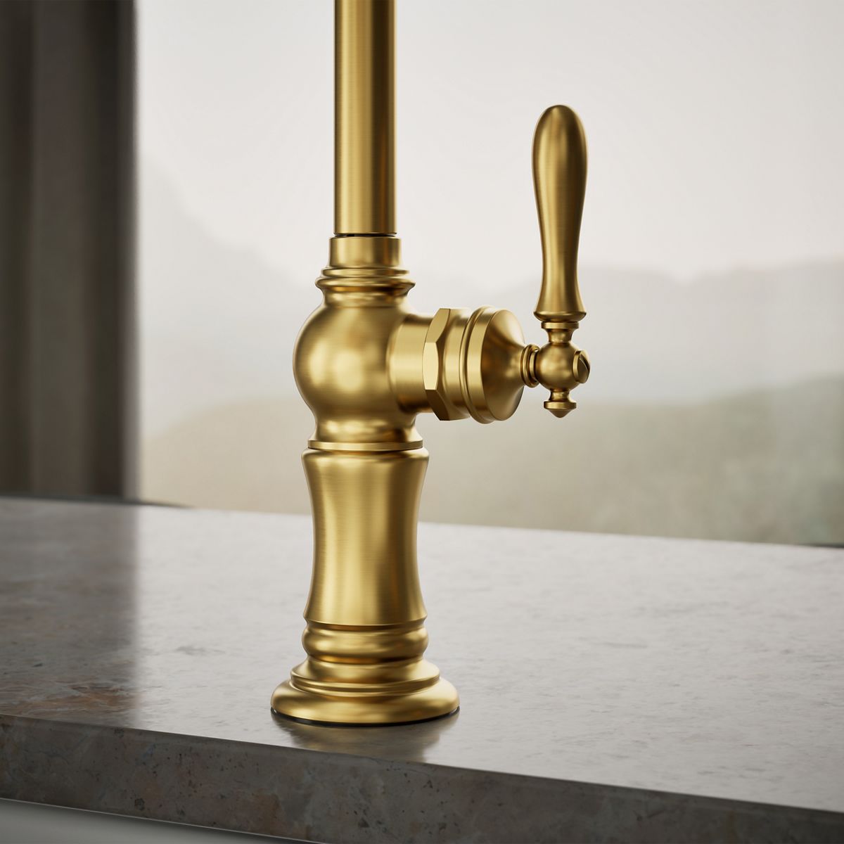 34858-artifacts-single-handle-kitchen-sink-faucet-with-two-function-sprayhead-43.jpg Artifacts® Single-handle kitchen sink faucet with two-function sprayhead