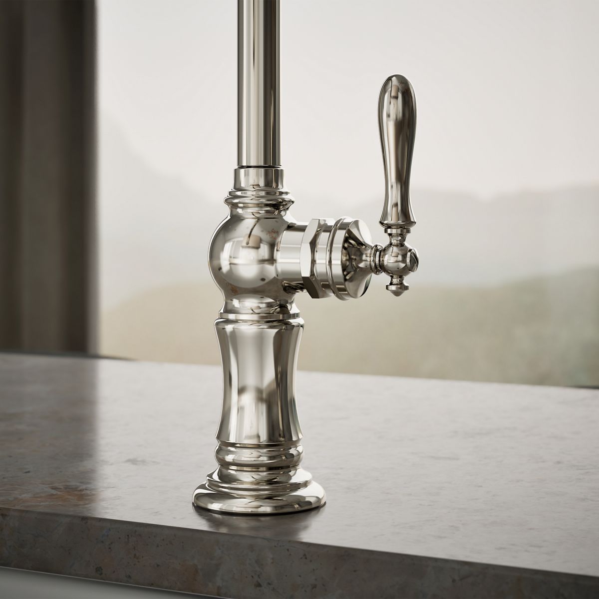 34858-artifacts-single-handle-kitchen-sink-faucet-with-two-function-sprayhead-44.jpg Artifacts® Single-handle kitchen sink faucet with two-function sprayhead
