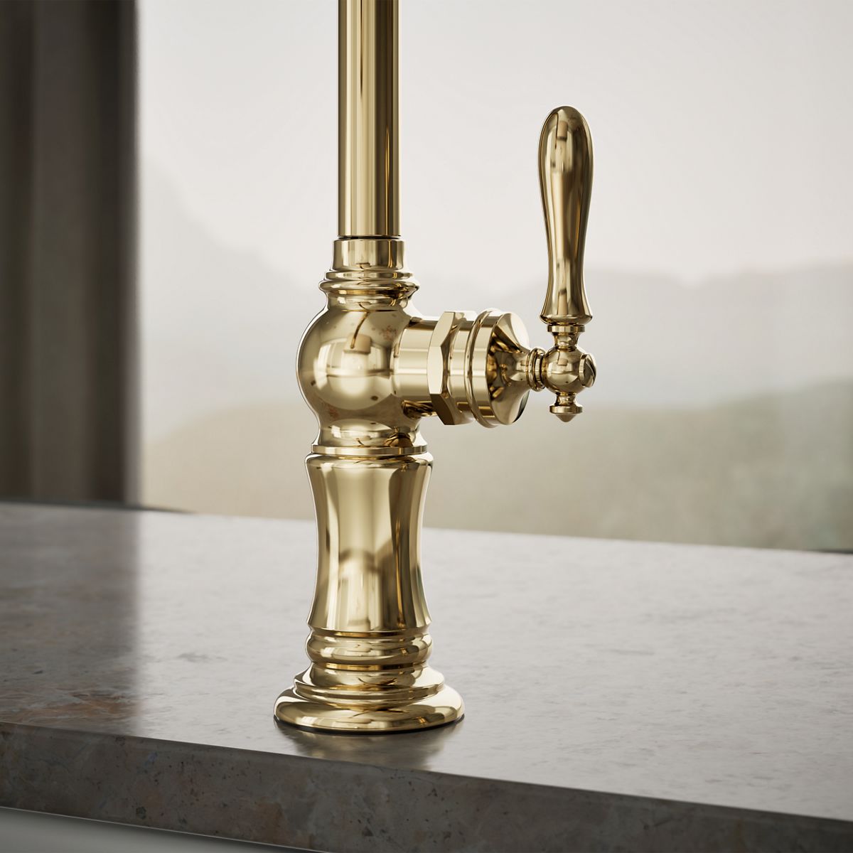 34858-artifacts-single-handle-kitchen-sink-faucet-with-two-function-sprayhead-48.jpg Artifacts® Single-handle kitchen sink faucet with two-function sprayhead