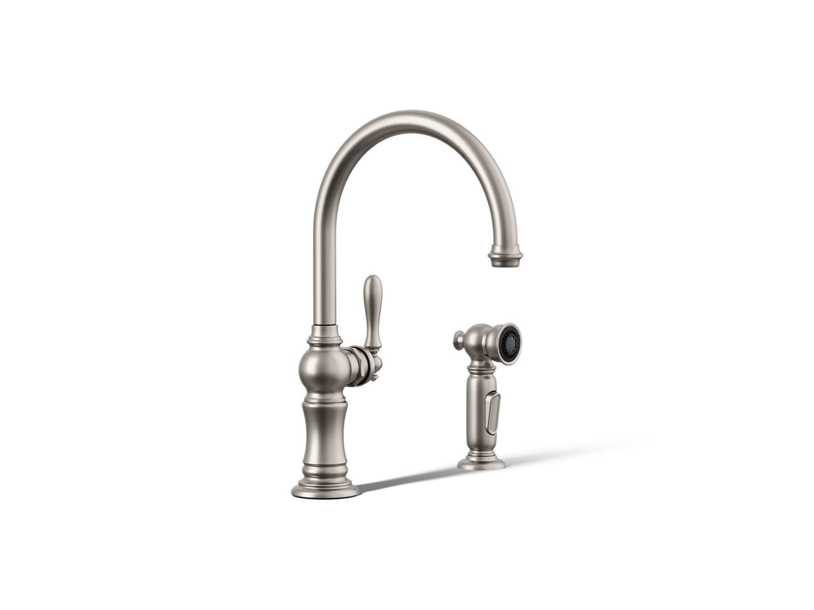 34858-artifacts-single-handle-kitchen-sink-faucet-with-two-function-sprayhead-5.jpg Artifacts® Single-handle kitchen sink faucet with two-function sprayhead