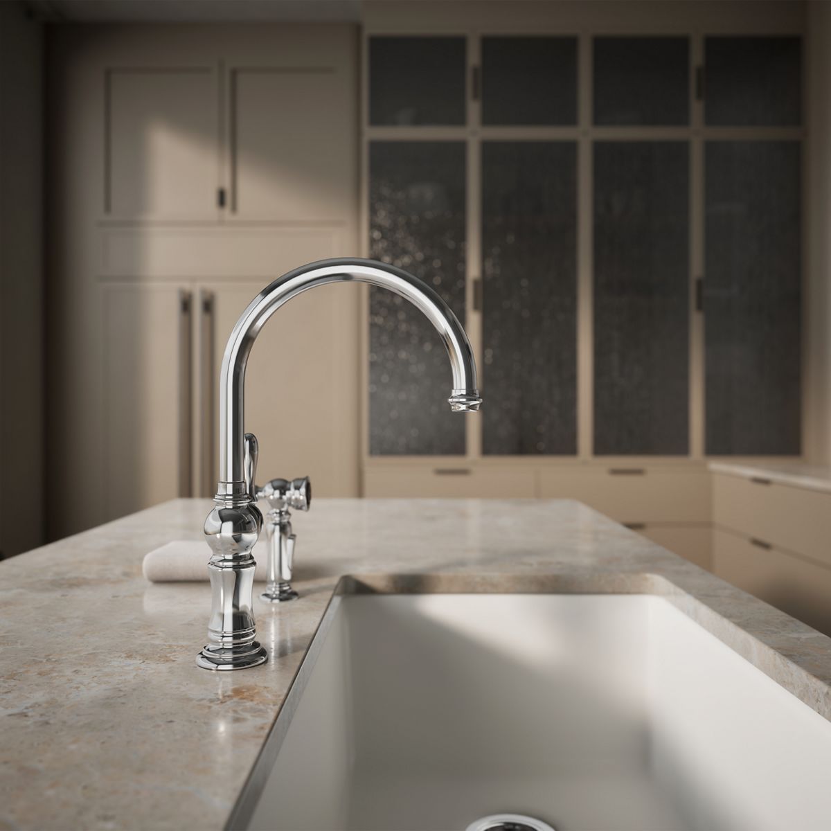 34858-artifacts-single-handle-kitchen-sink-faucet-with-two-function-sprayhead-50.jpg Artifacts® Single-handle kitchen sink faucet with two-function sprayhead