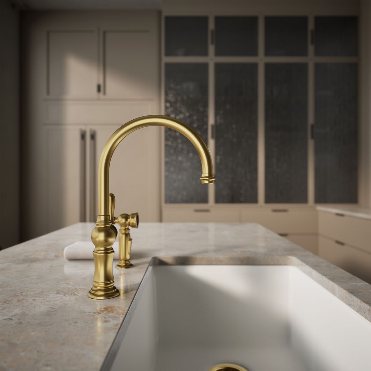 34858-artifacts-single-handle-kitchen-sink-faucet-with-two-function-sprayhead-51.jpg Artifacts® Single-handle kitchen sink faucet with two-function sprayhead