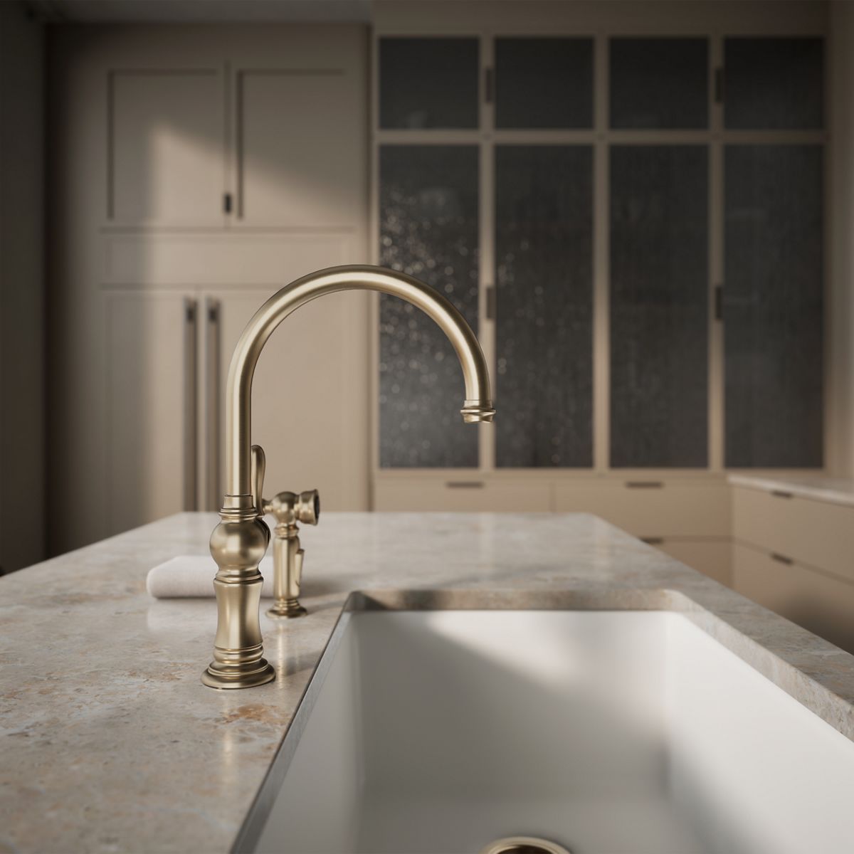 34858-artifacts-single-handle-kitchen-sink-faucet-with-two-function-sprayhead-54.jpg Artifacts® Single-handle kitchen sink faucet with two-function sprayhead