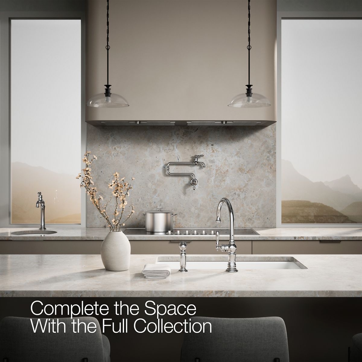 34858-artifacts-single-handle-kitchen-sink-faucet-with-two-function-sprayhead-62.jpg Artifacts® Single-handle kitchen sink faucet with two-function sprayhead