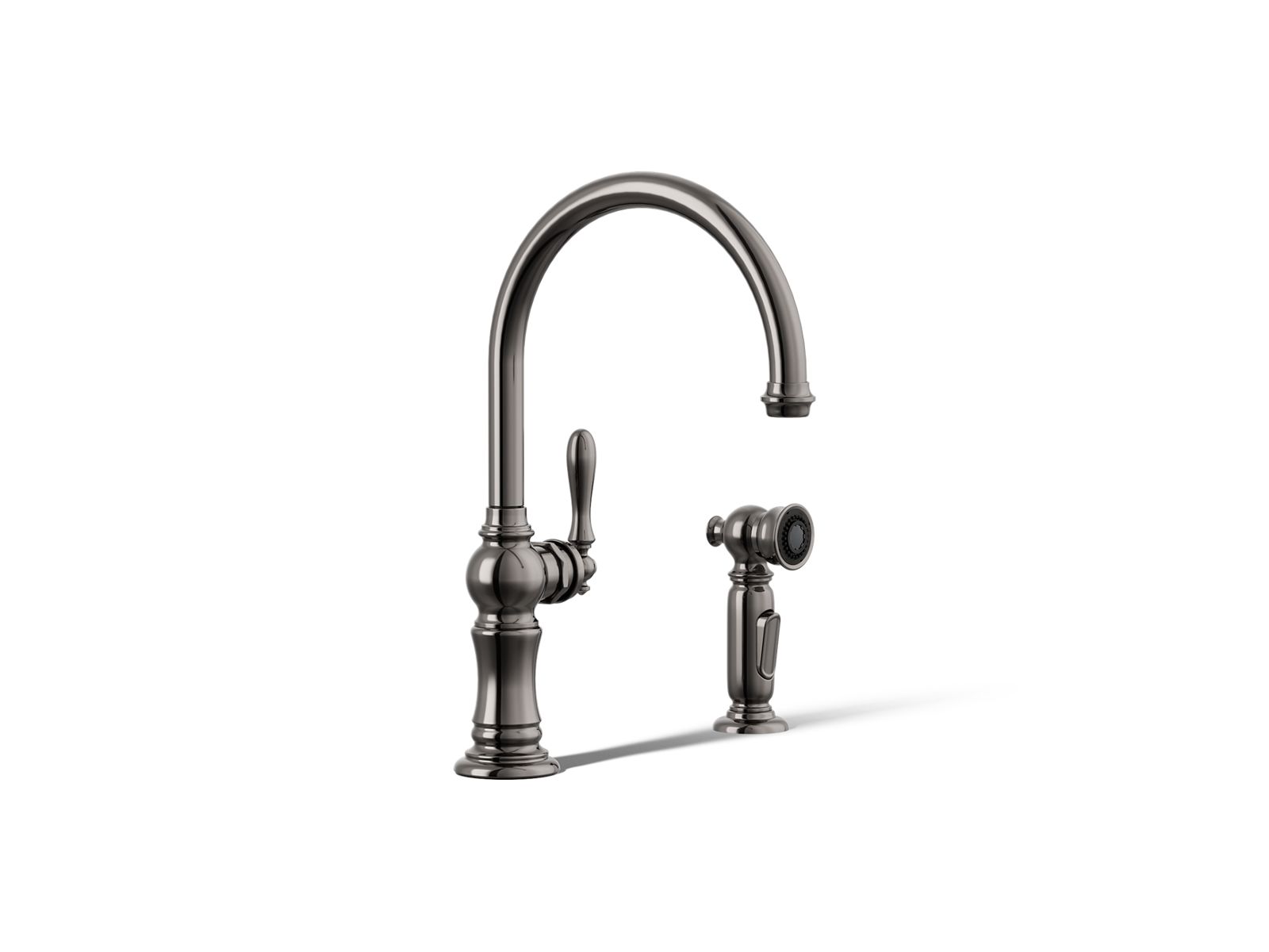 34858-artifacts-single-handle-kitchen-sink-faucet-with-two-function-sprayhead-7.jpg Artifacts® Single-handle kitchen sink faucet with two-function sprayhead