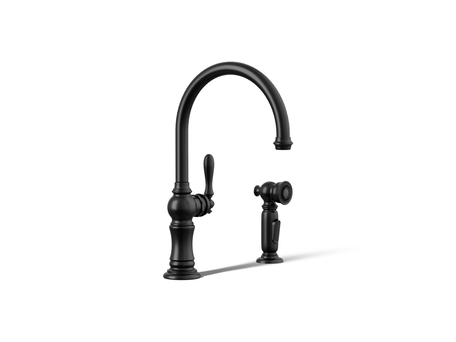 34858-artifacts-single-handle-kitchen-sink-faucet-with-two-function-sprayhead-9.jpg Artifacts® Single-handle kitchen sink faucet with two-function sprayhead