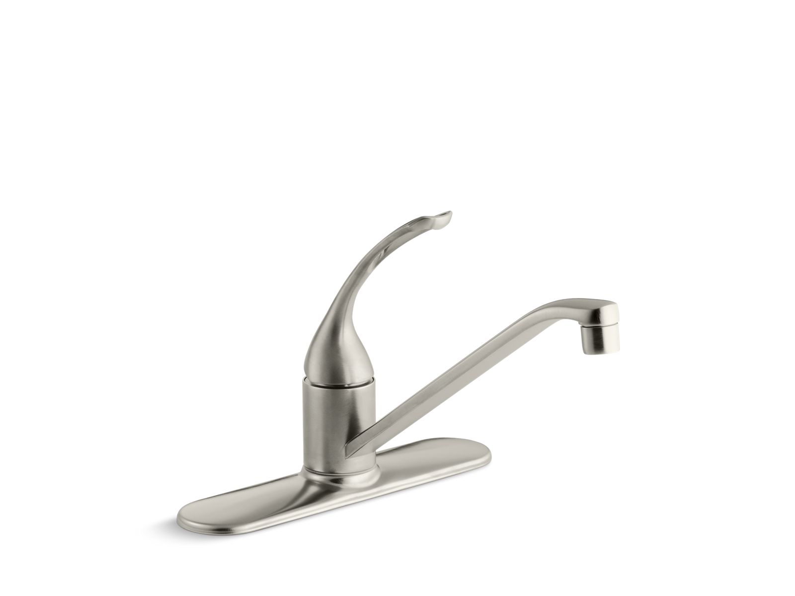 34904-coralais-three-hole-kitchen-sink-faucet-with-10-spout-and-loop-handle-2.jpg Coralais® Three-hole kitchen sink faucet with 10" spout and loop handle