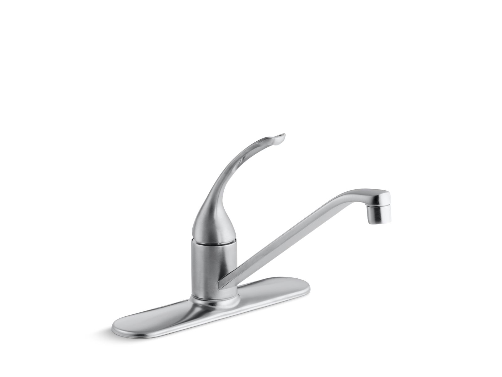 34904-coralais-three-hole-kitchen-sink-faucet-with-10-spout-and-loop-handle-3.jpg Coralais® Three-hole kitchen sink faucet with 10" spout and loop handle