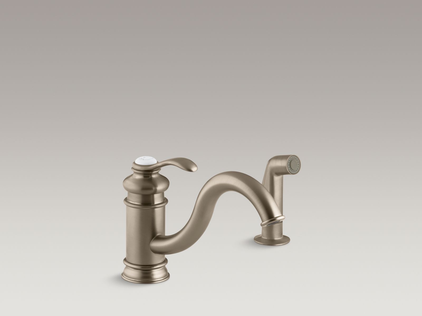 34924-fairfax-single-hole-kitchen-sink-faucet-with-9-spout-matching-finish-sidespray-3.jpg Fairfax® Single-hole kitchen sink faucet with 9" spout, matching finish sidespray