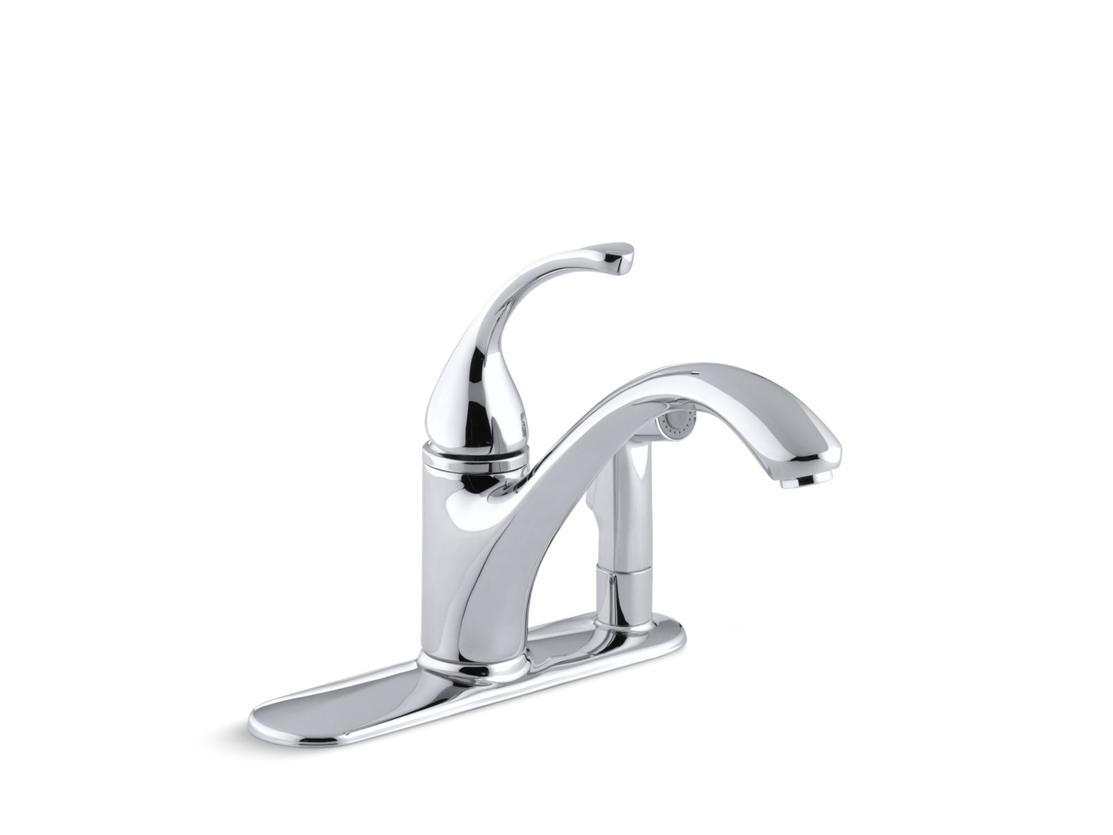 Forté® Single-handle kitchen sink faucet with sidespray