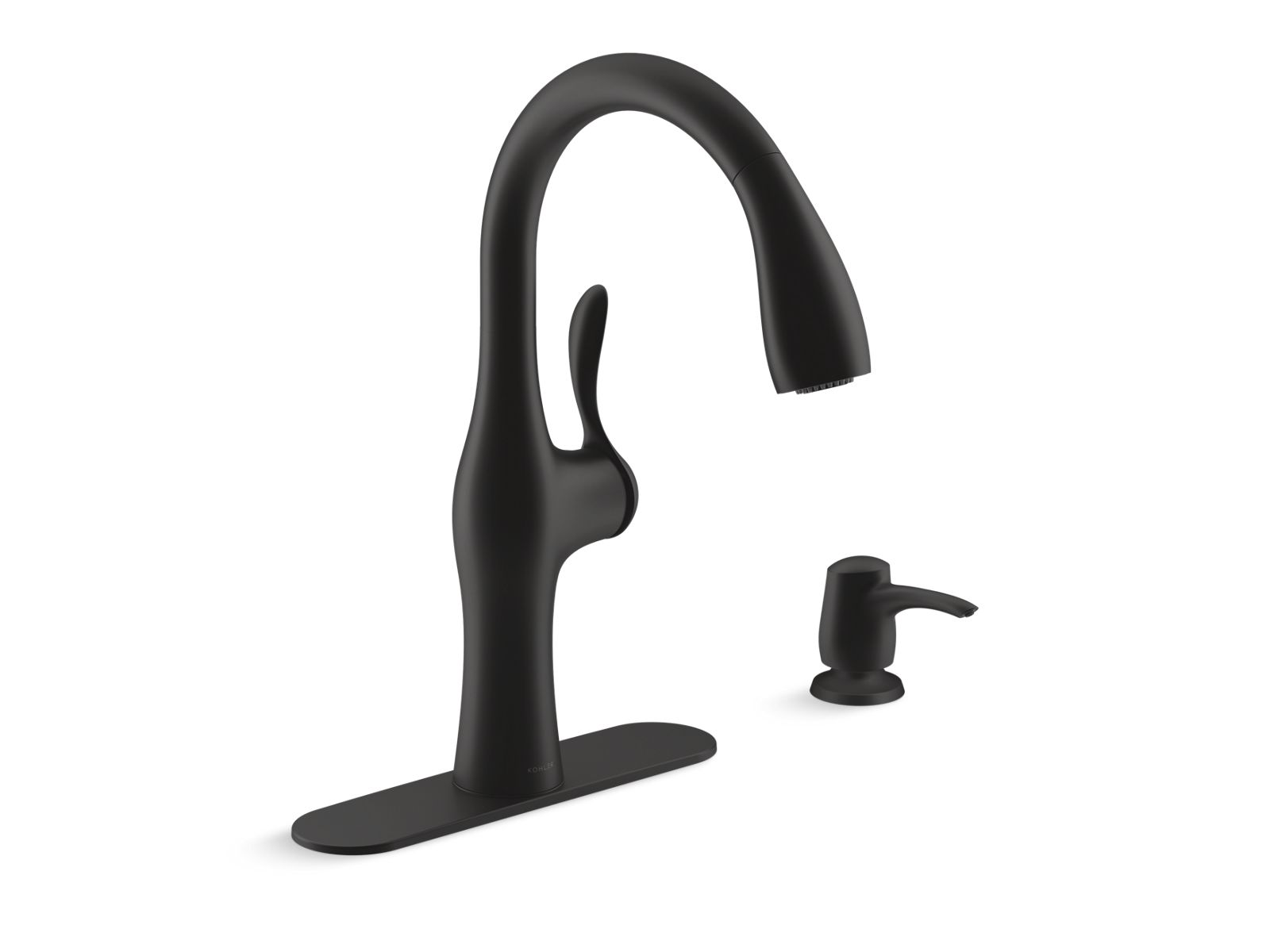 Alma® Pull-down kitchen sink faucet with two-function sprayhead