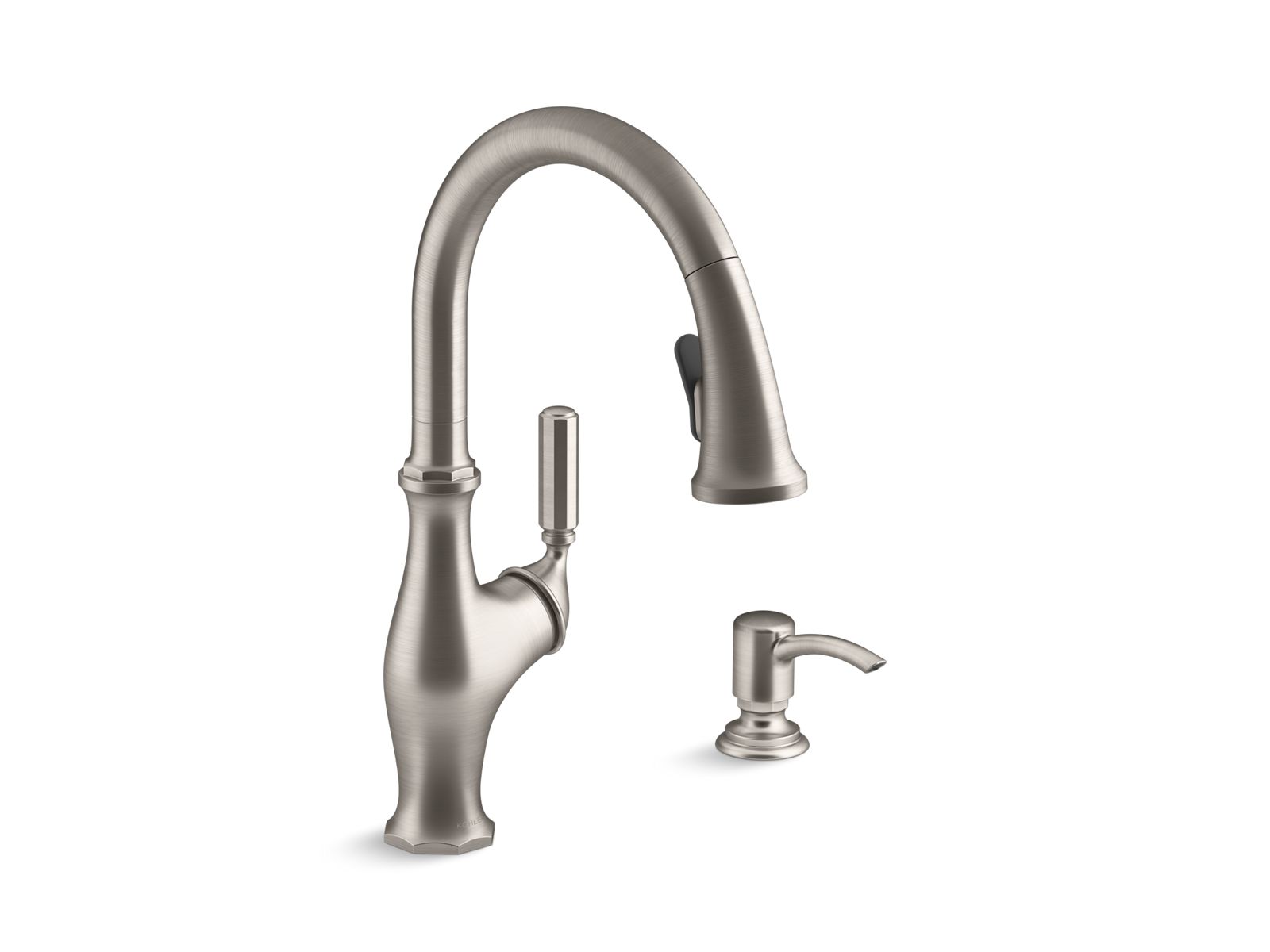 Worth® Pull-down kitchen sink faucet with two-function sprayhead