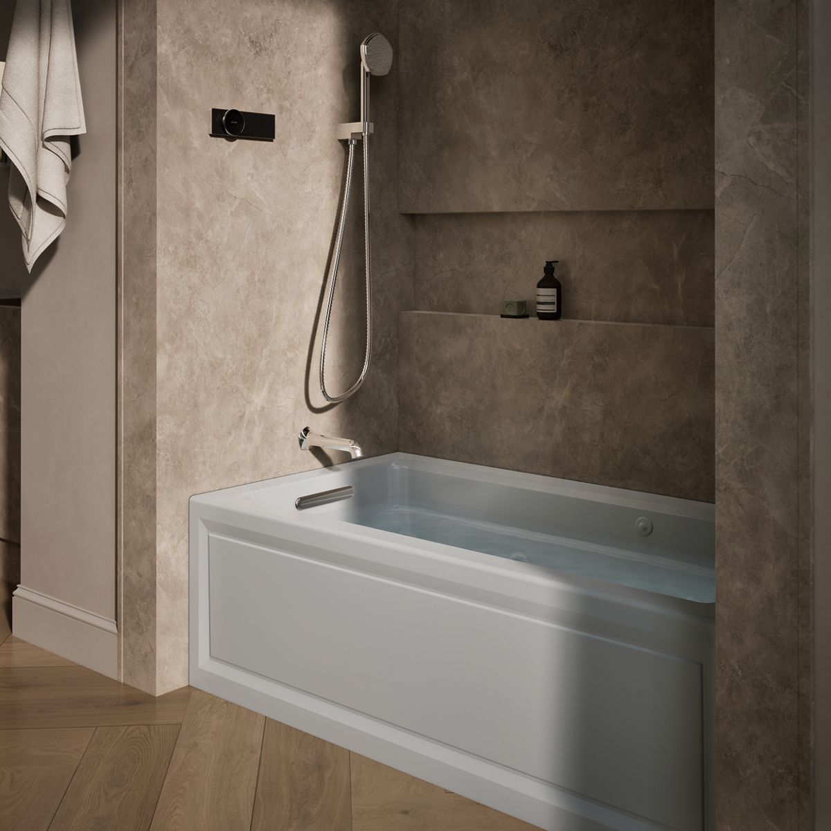 3515-archer-60-x-32-alcove-heated-bubblemassage-air-bath-and-whirlpool-left-drain-10.jpg Archer® 60" x 32" alcove Heated BubbleMassage™ air bath and whirlpool, left drain