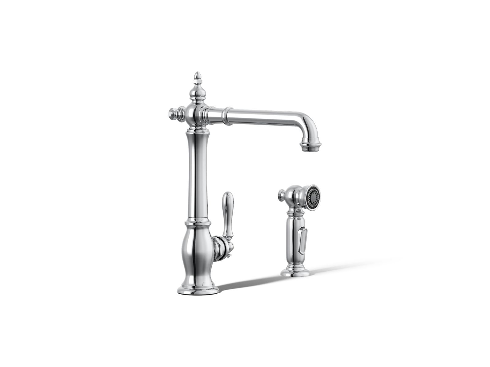 Artifacts® Single-handle kitchen sink faucet with side sprayer